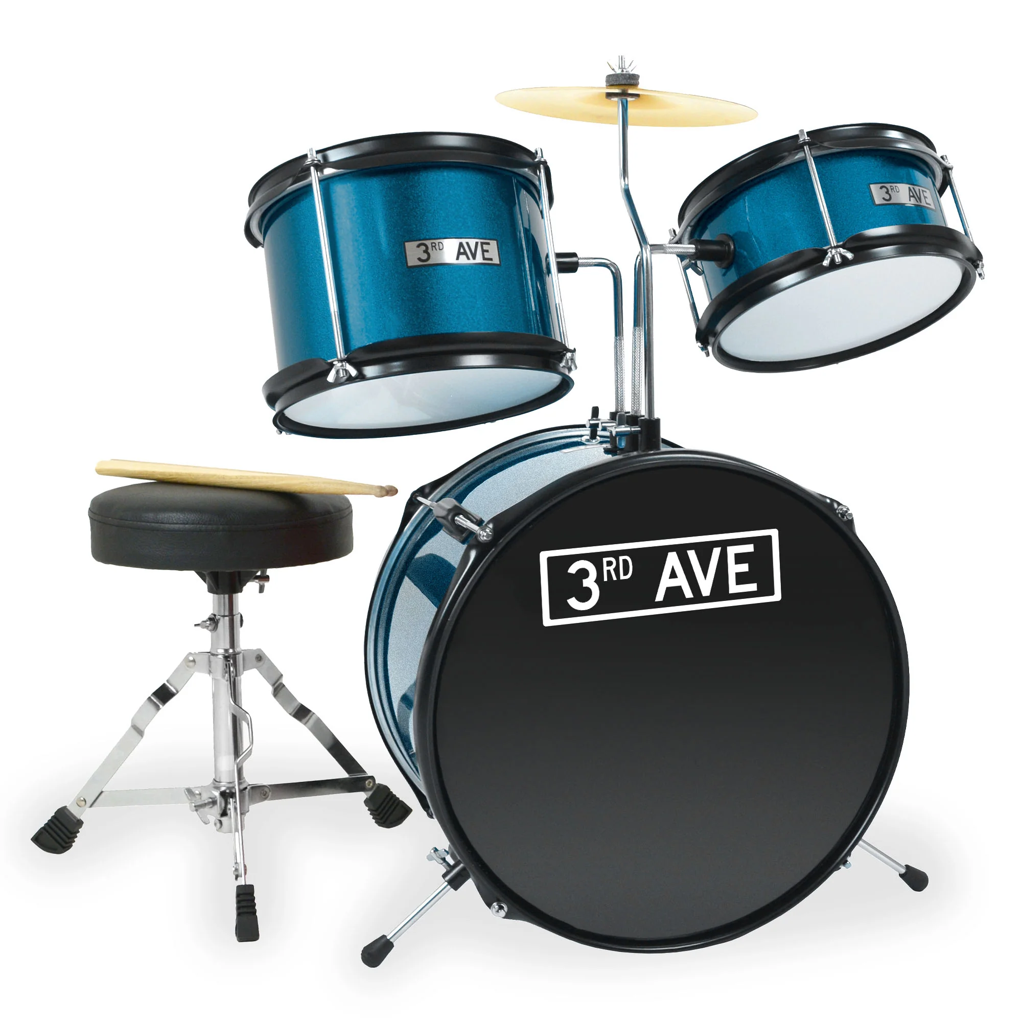 3rd Avenue 3 Piece Junior Drum Kit - Image 3