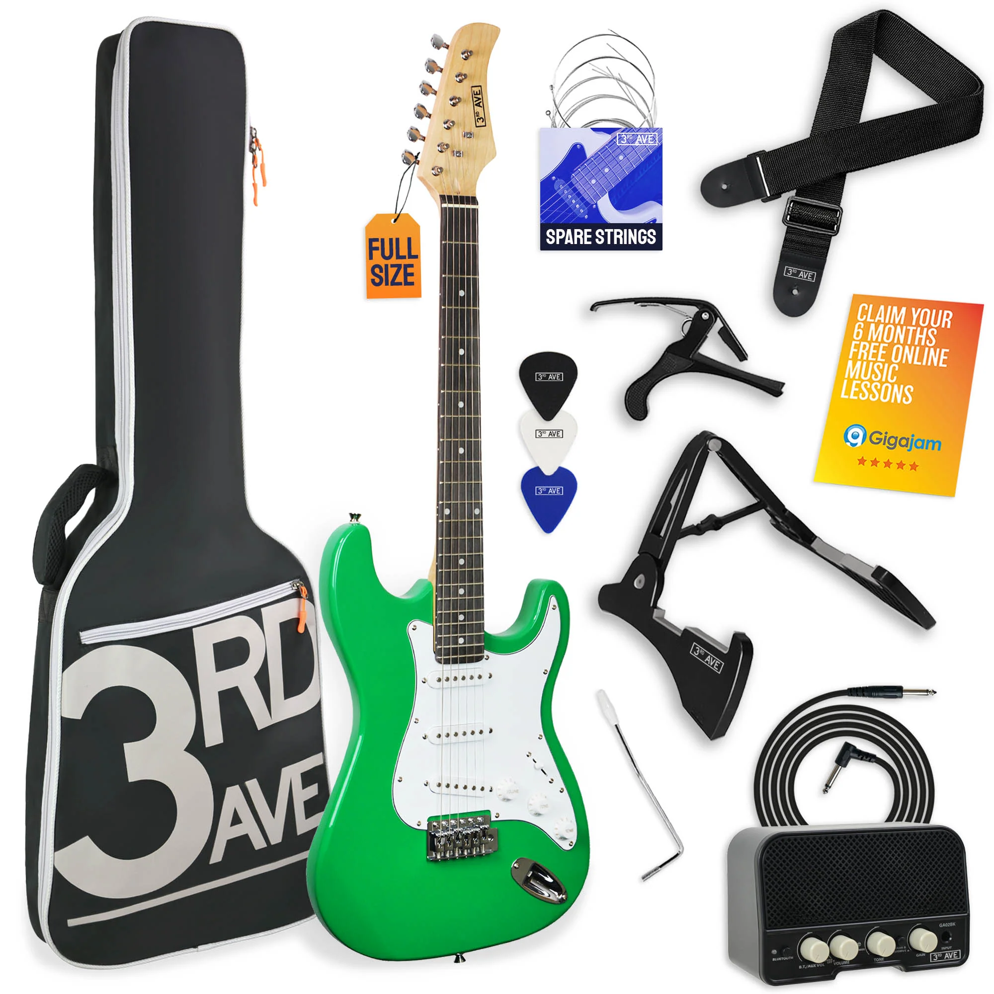 3rd Avenue Full Size Electric Guitar Pack with Amp - Image 14