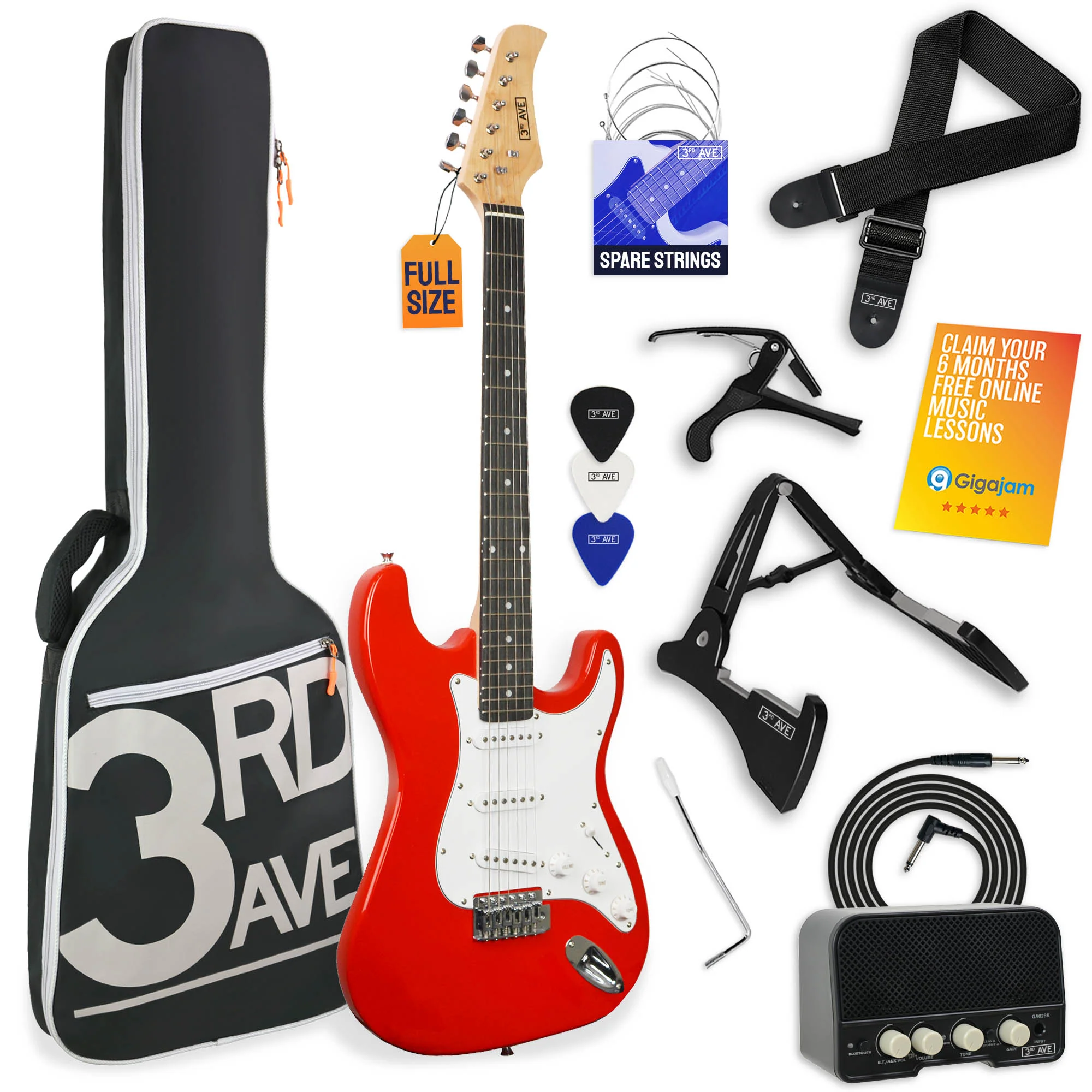 3rd Avenue Full Size Electric Guitar Pack with Amp - Image 2