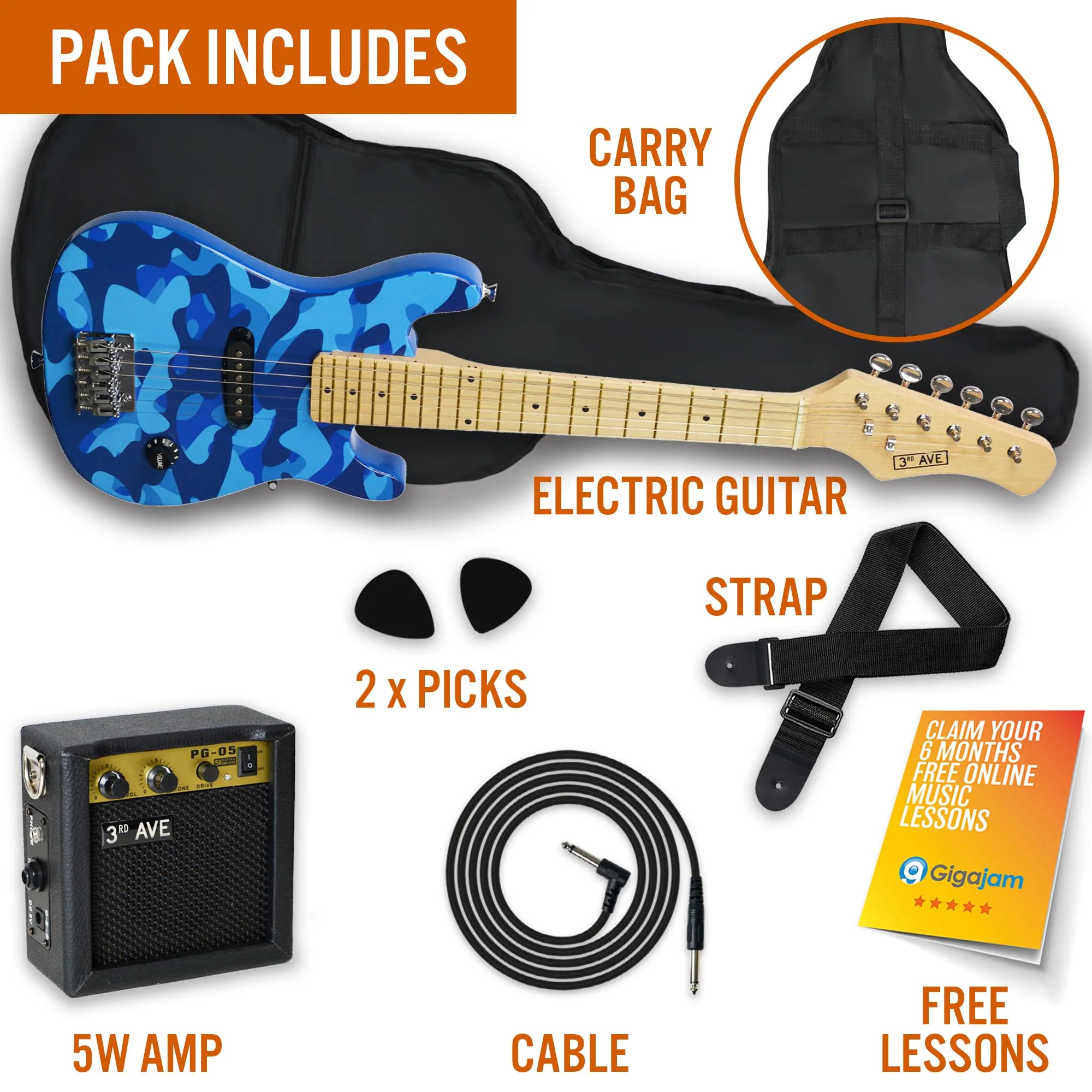 3rd Avenue Junior Electric Guitar Pack - Image 19