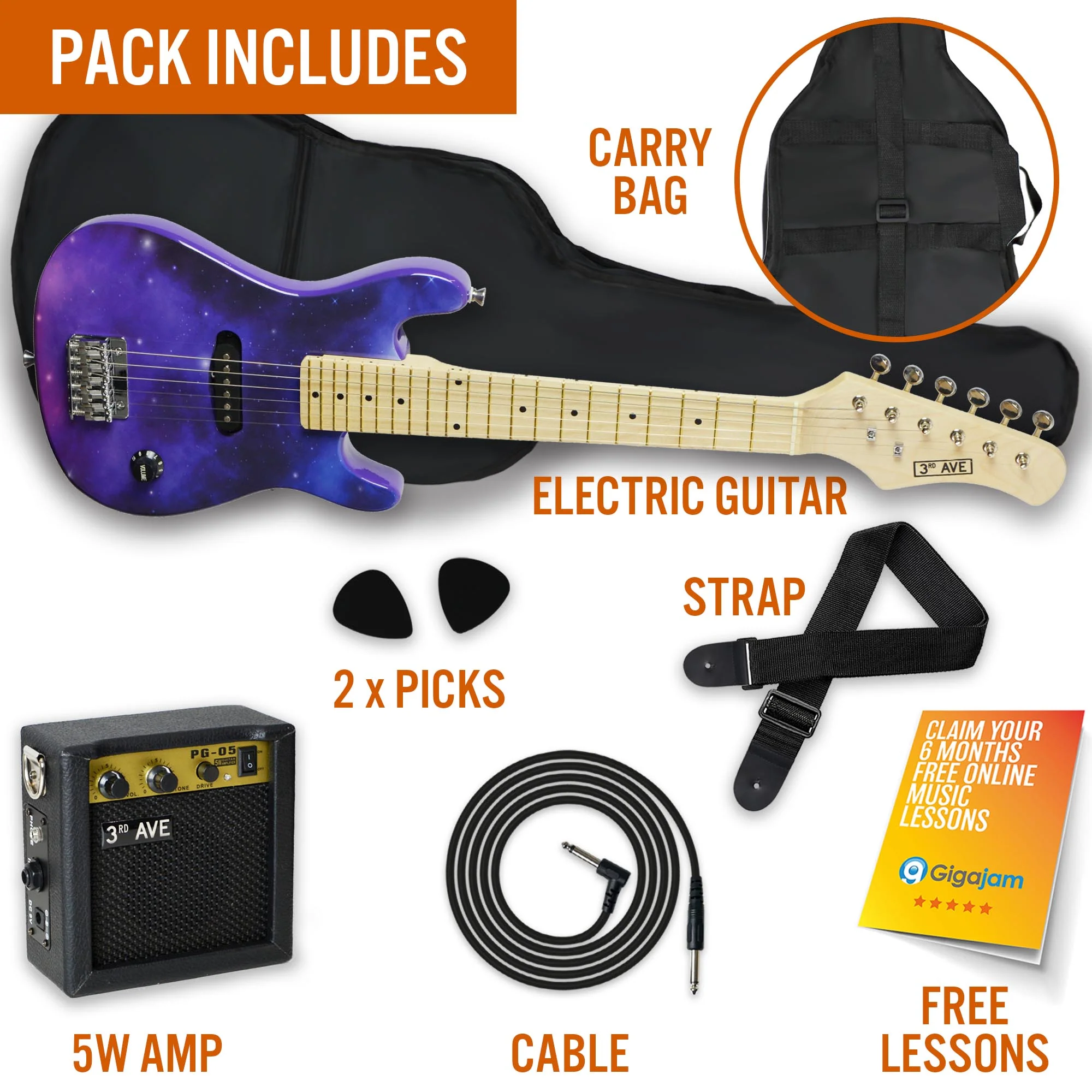 3rd Avenue Junior Electric Guitar Pack - Image 24