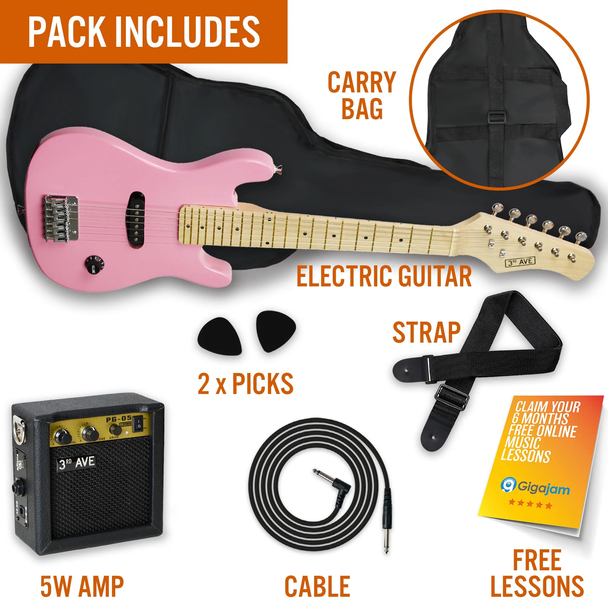 3rd Avenue Junior Electric Guitar Pack - Image 34