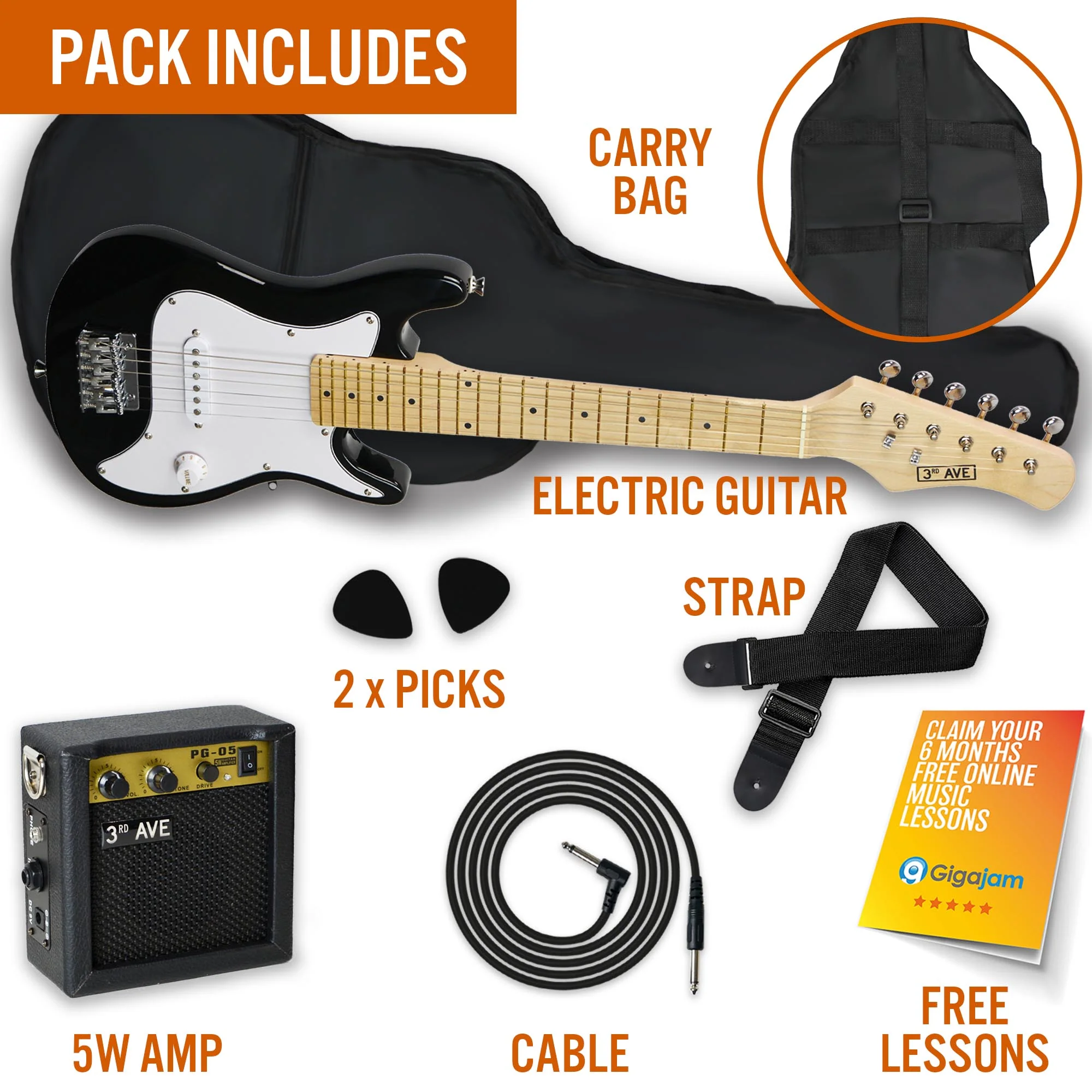 3rd Avenue Junior Electric Guitar Pack - Image 39