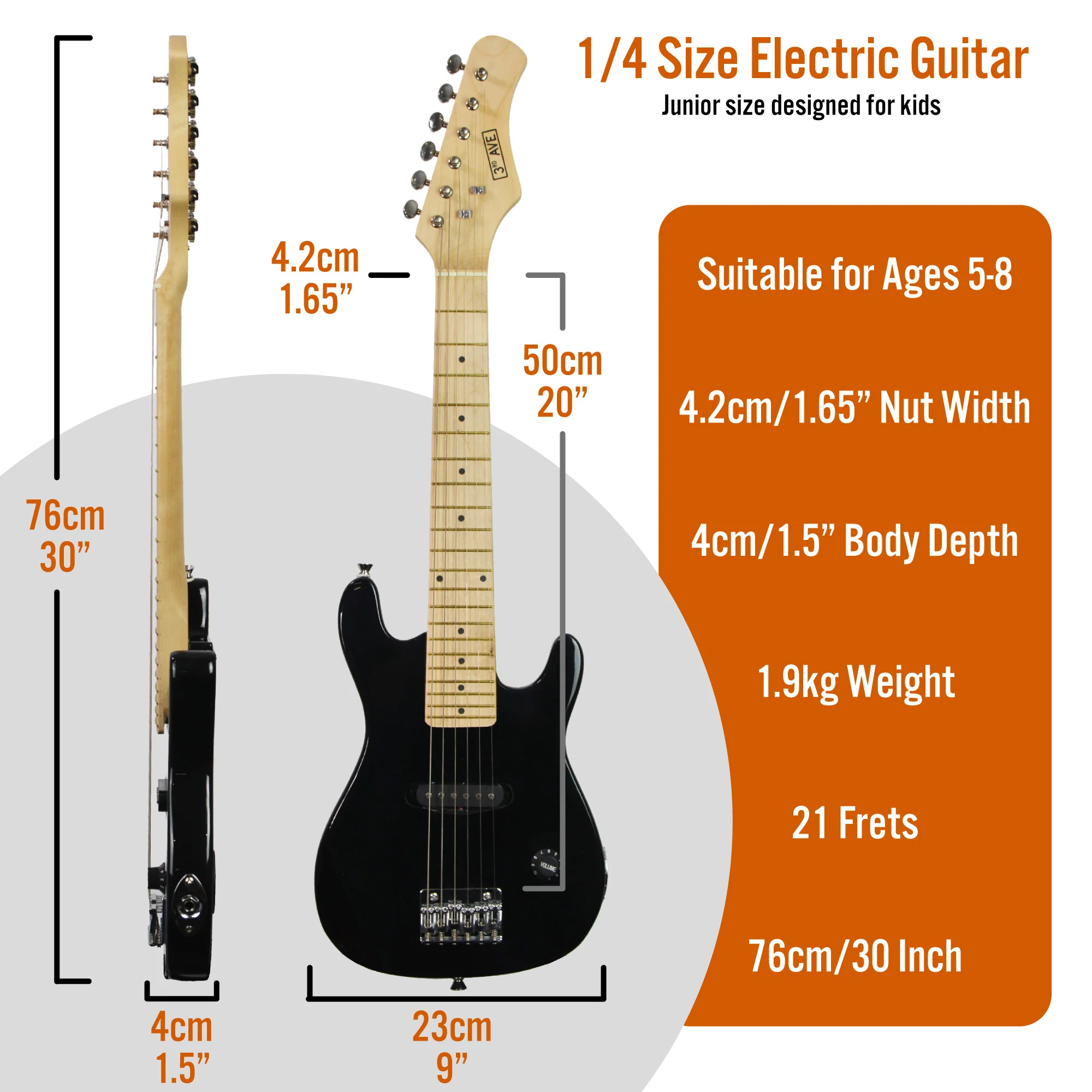 3rd Avenue Junior Electric Guitar Pack - Image 8