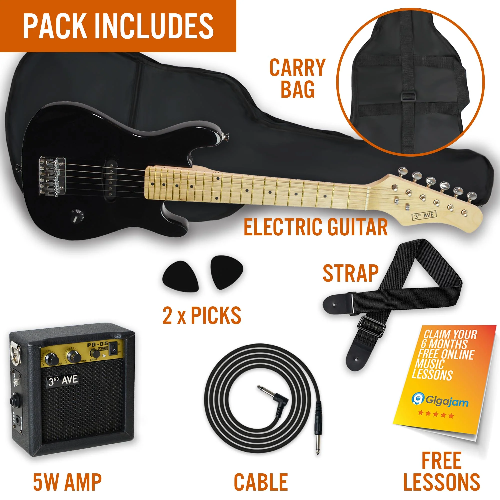 3rd Avenue Junior Electric Guitar Pack - Image 9