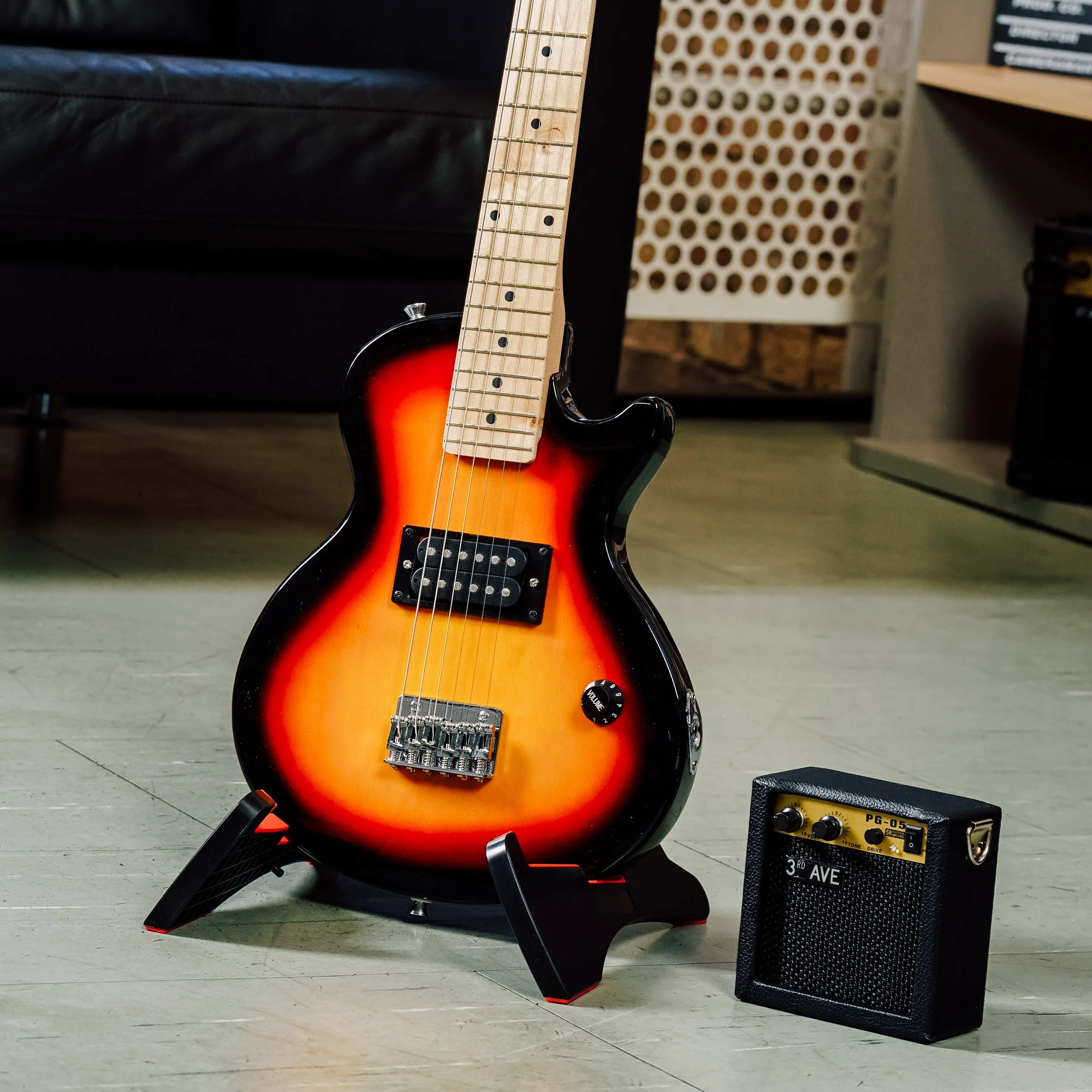 3rd Avenue Junior Electric Rock Guitar Pack - Sunburst - Image 6