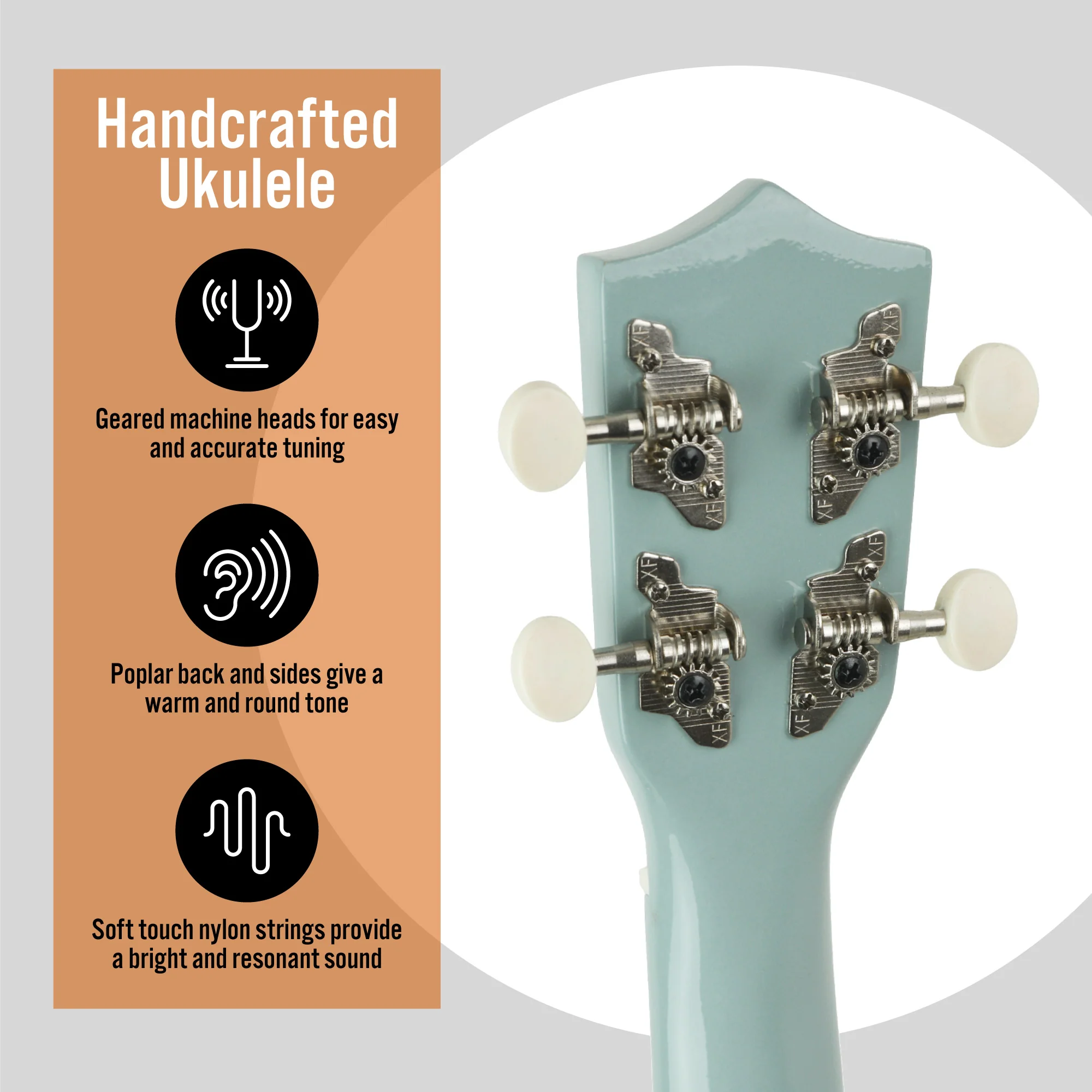 3rd Avenue Pastel Soprano Ukulele with Bag - Image 6