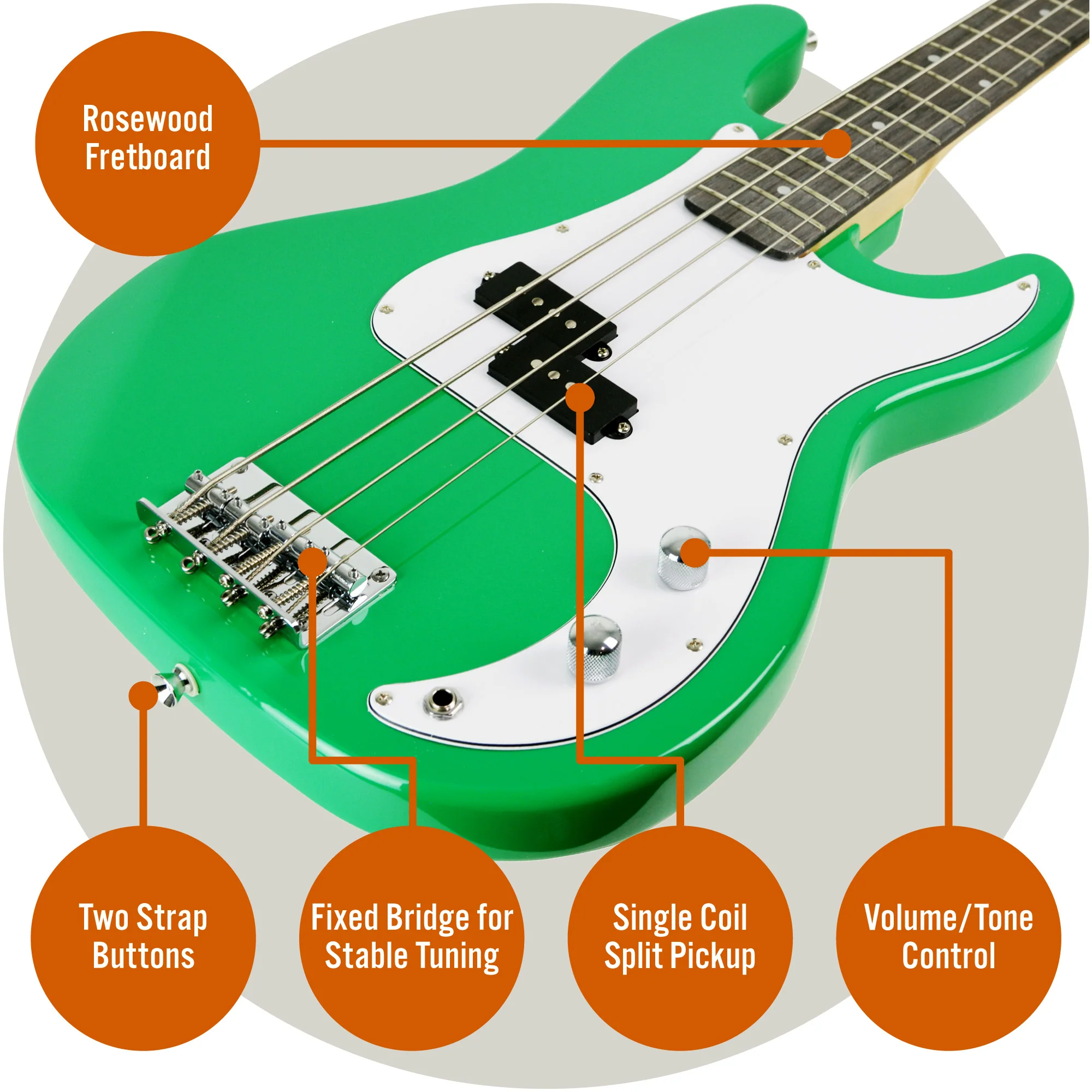 3rd Avenue Electric Bass Guitar Pack - Image 28