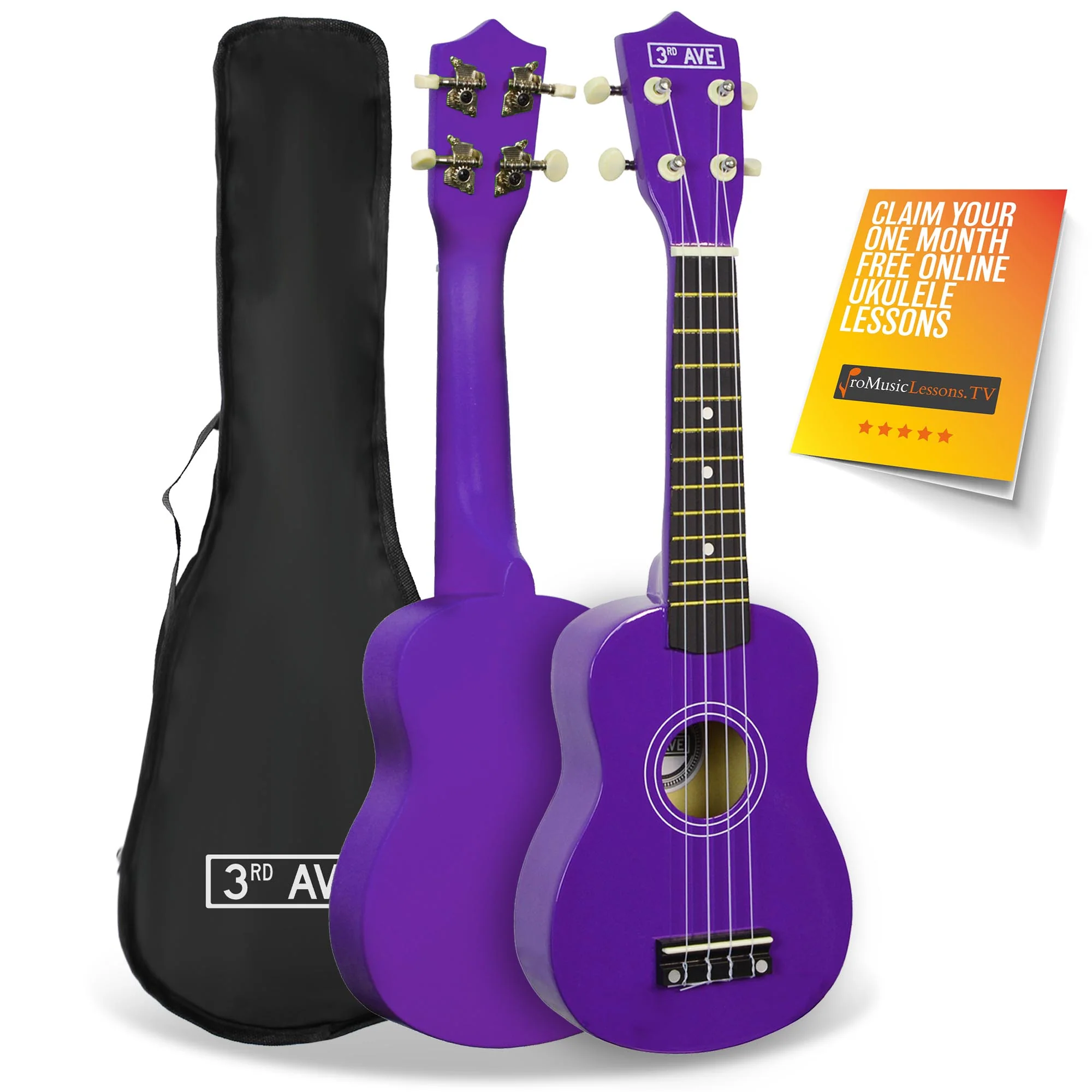3rd Avenue Soprano Ukulele with Bag - Image 2