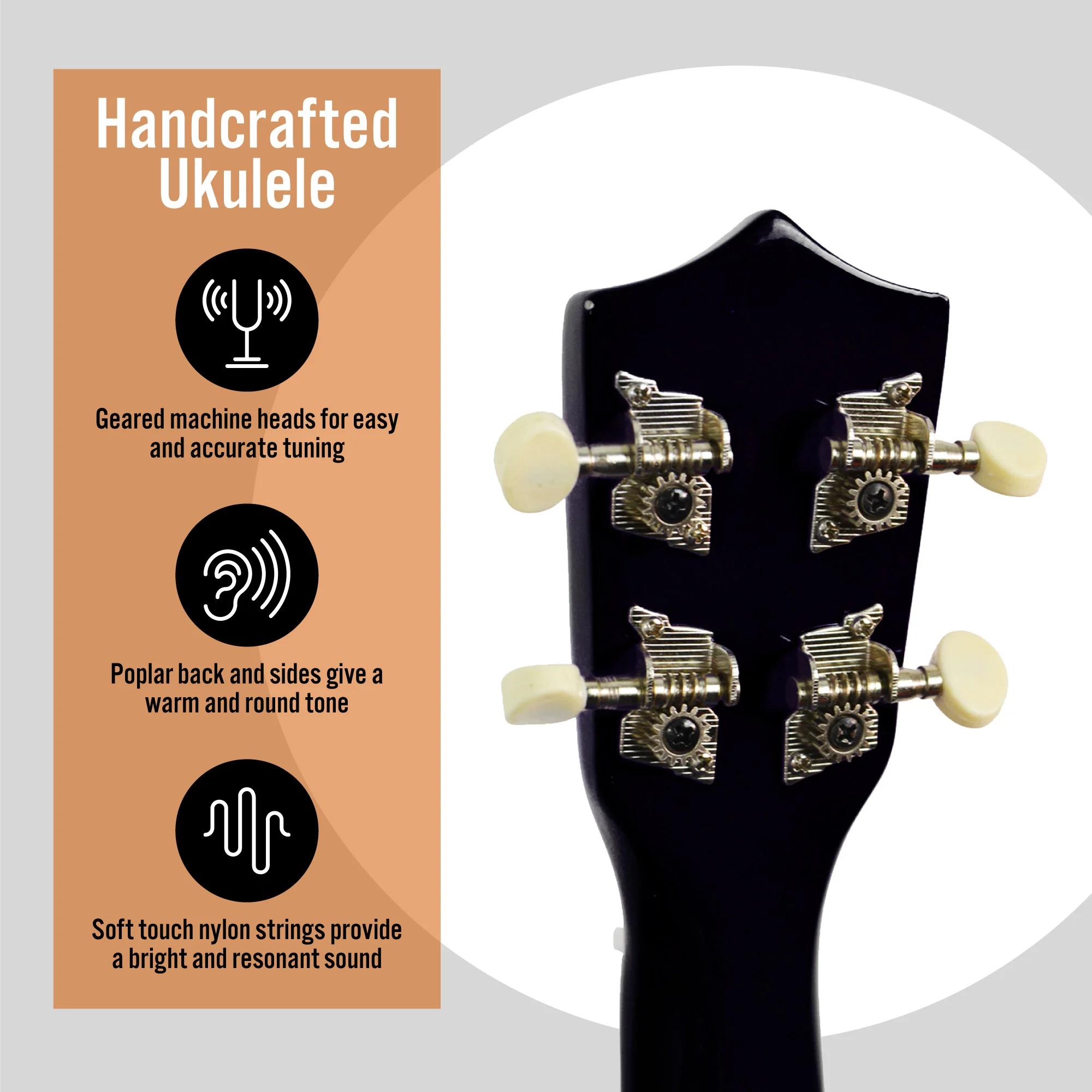 3rd Avenue Soprano Ukulele with Bag - Image 20
