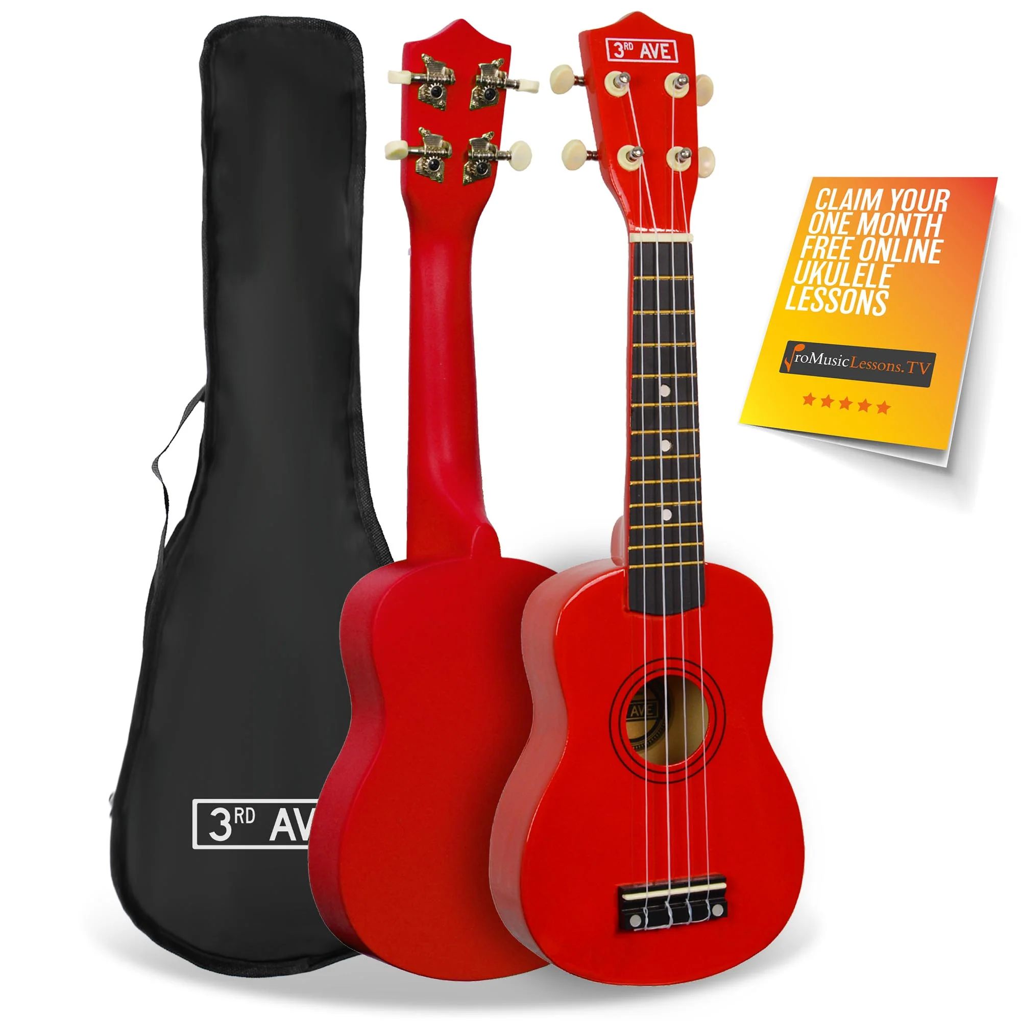 3rd Avenue Soprano Ukulele with Bag - Image 6
