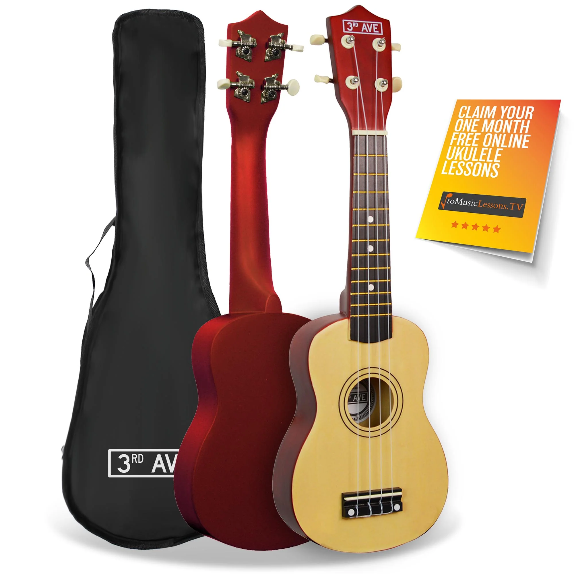 3rd Avenue Soprano Ukulele with Bag - Image 7
