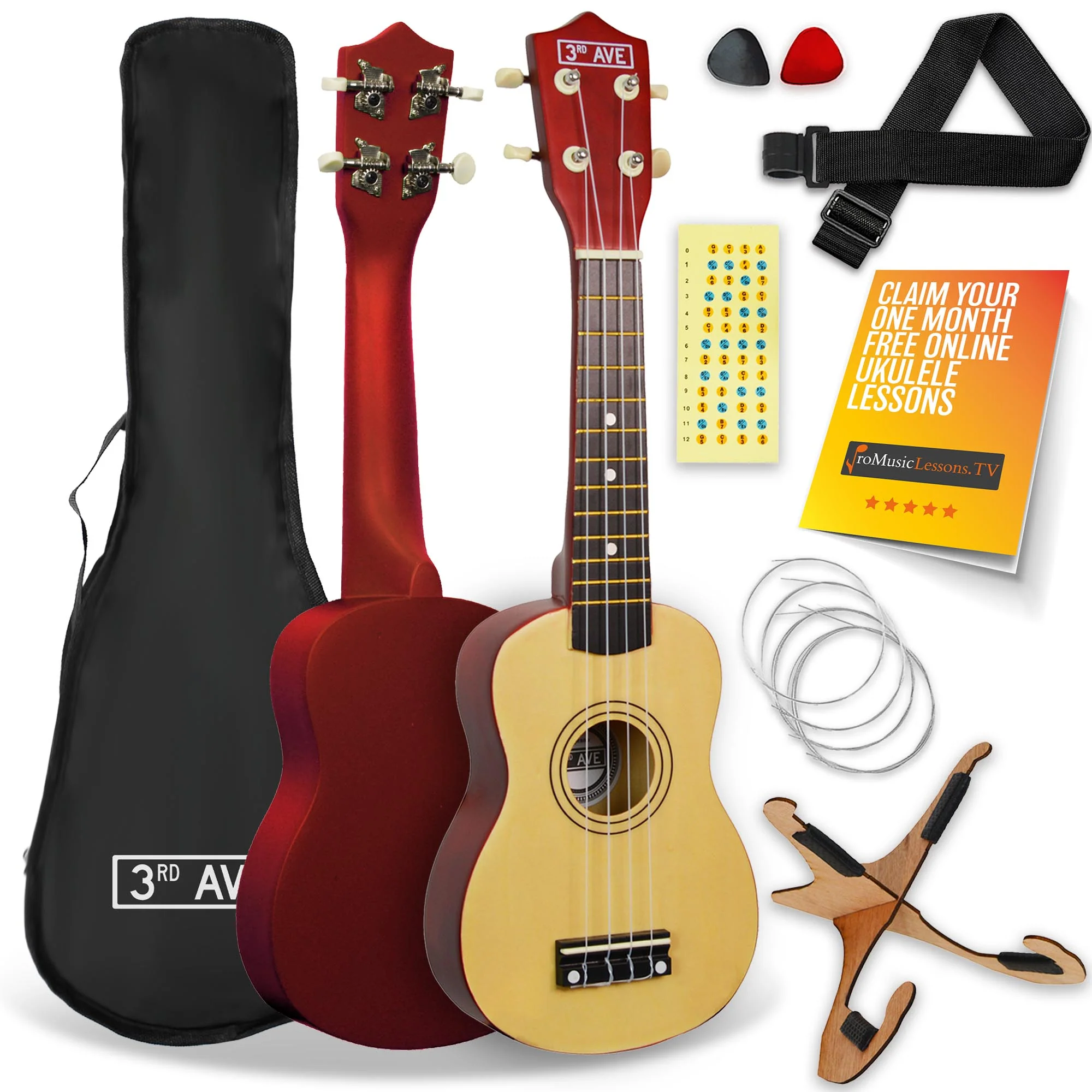 3rd Avenue Soprano Ukulele Starter Pack - Image 2