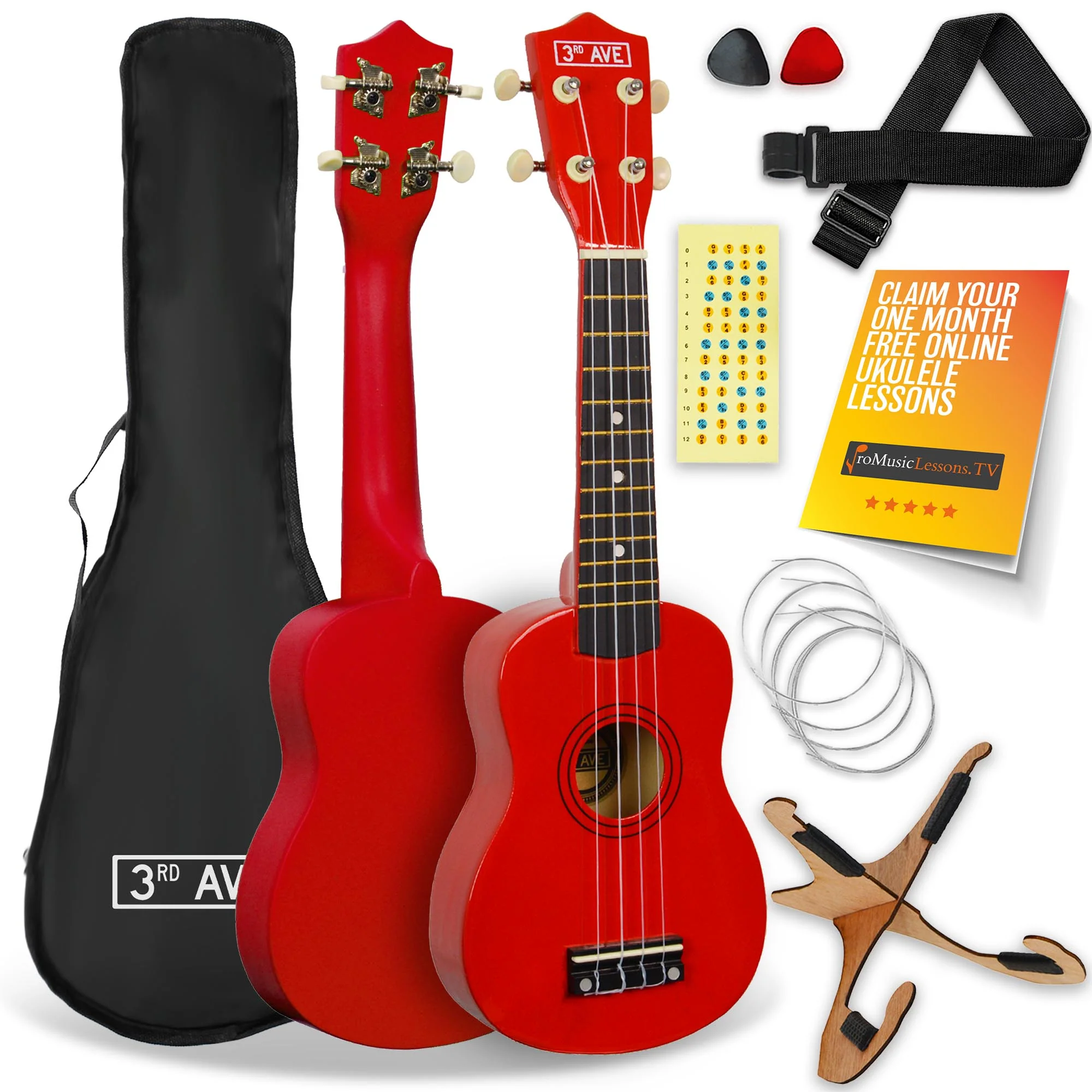 3rd Avenue Soprano Ukulele Starter Pack - Image 5