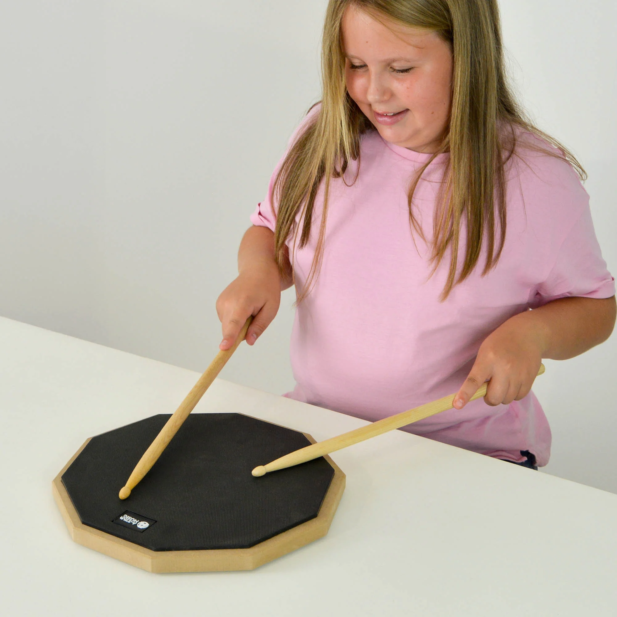 A-Star 12 Inch Drum Practice Pad and 5B Drum Sticks - Image 4