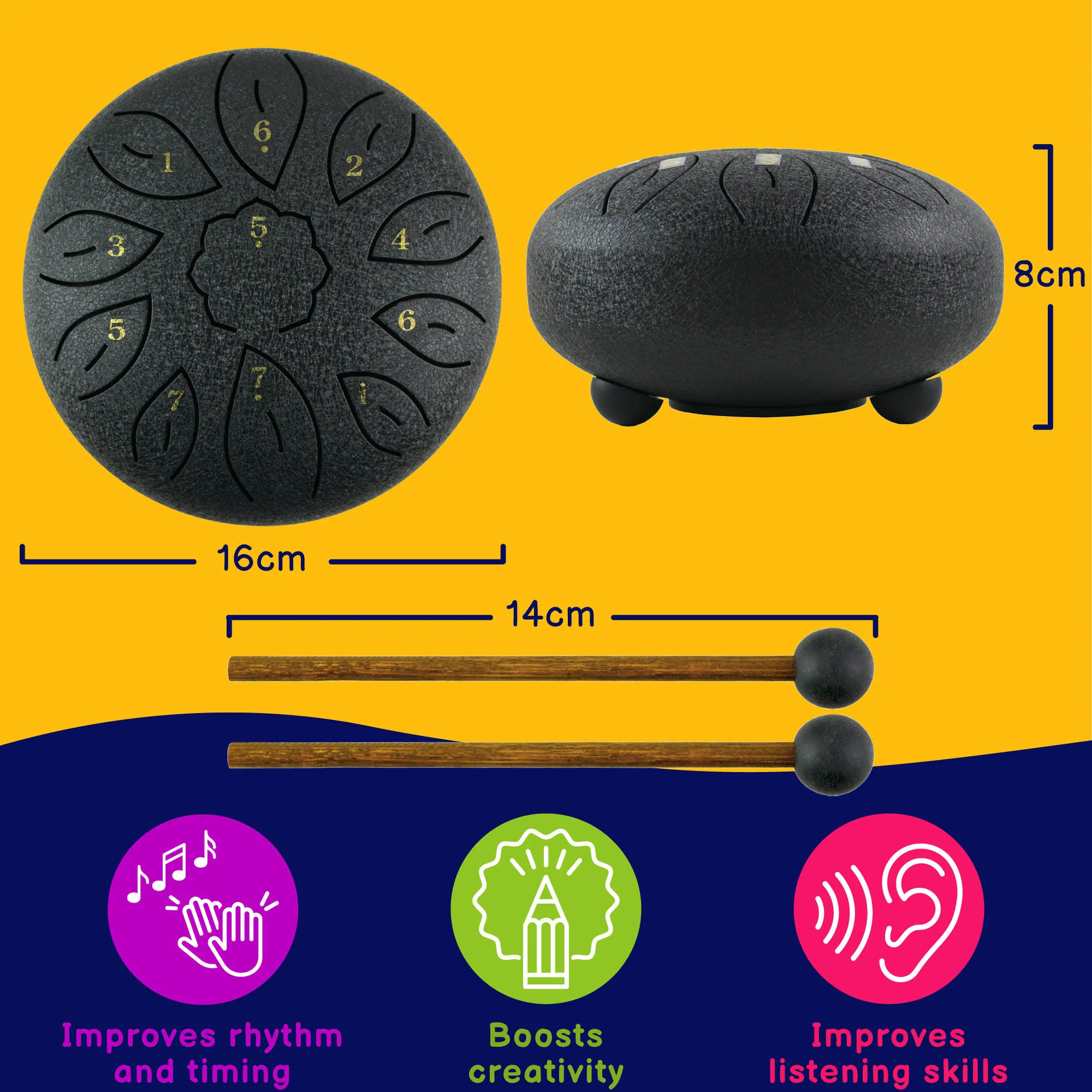 A-Star 6 Inch Tongue Drum Key of C - Image 2