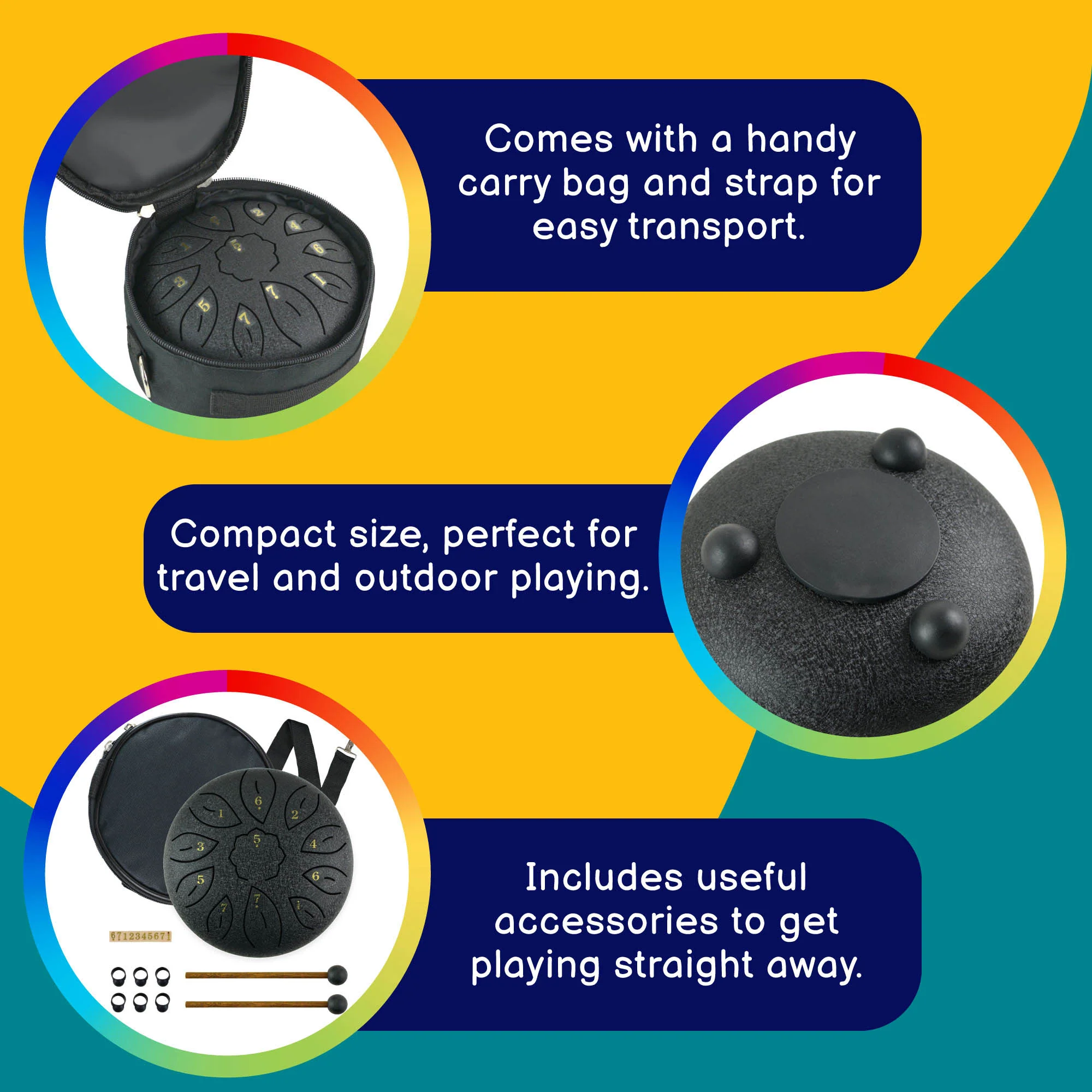 A-Star 6 Inch Tongue Drum Key of C - Image 3