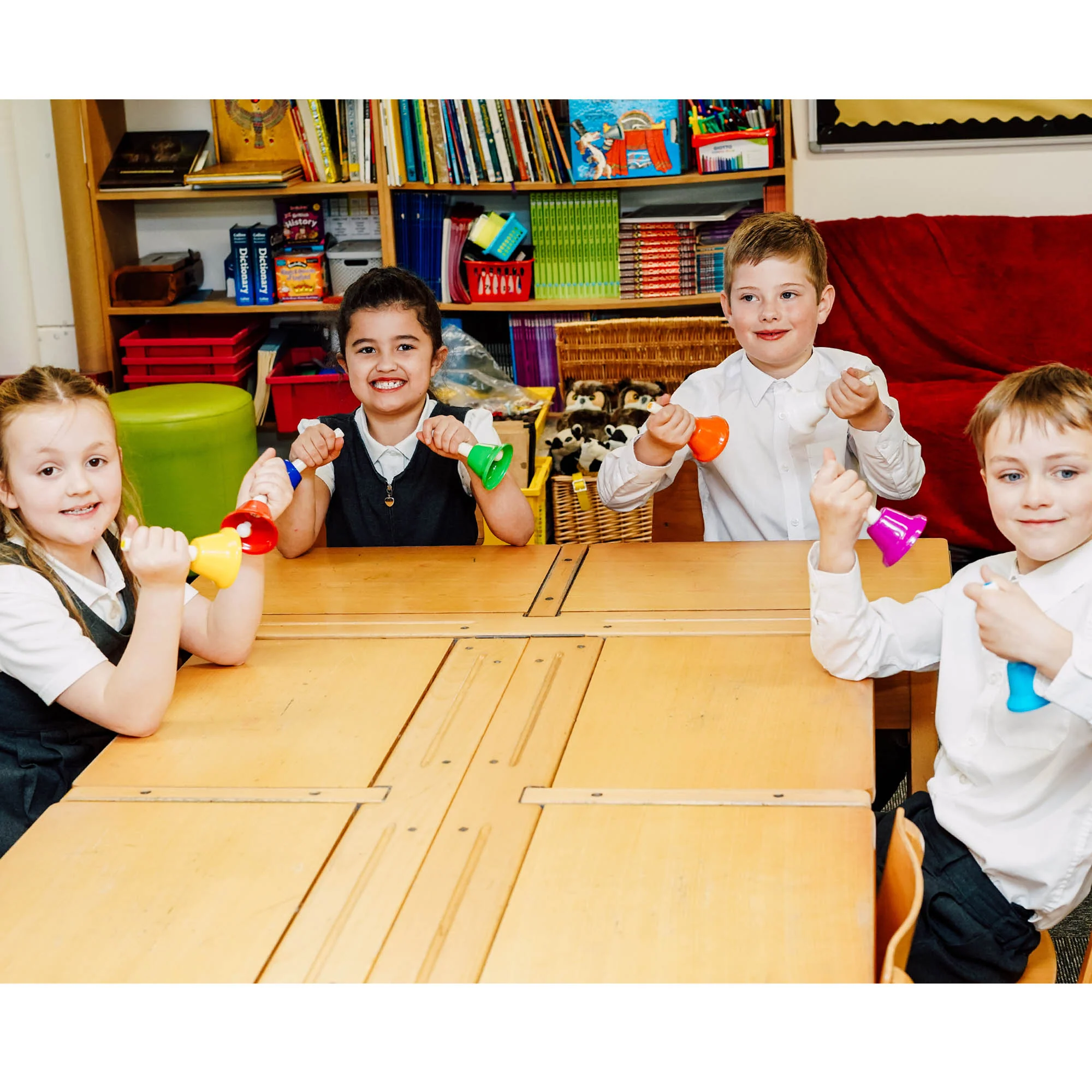 A-Star Coloured Hand Bells Set of 8 - Image 4