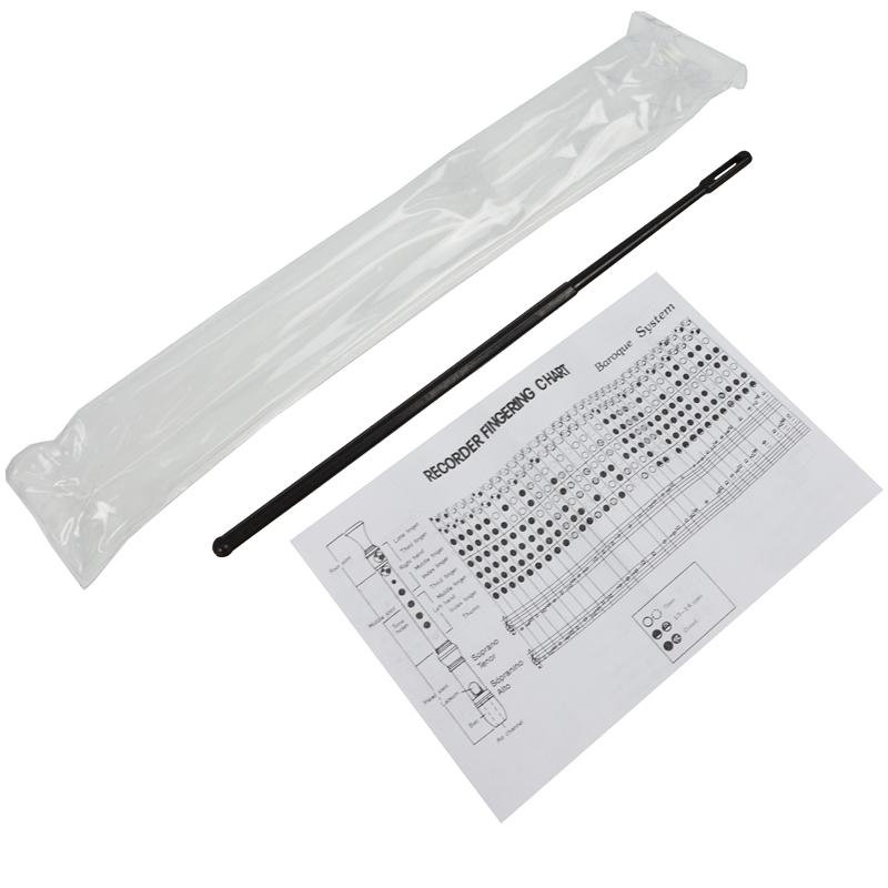 A-Star Descant Plastic Recorder - Brown & White - Image 7