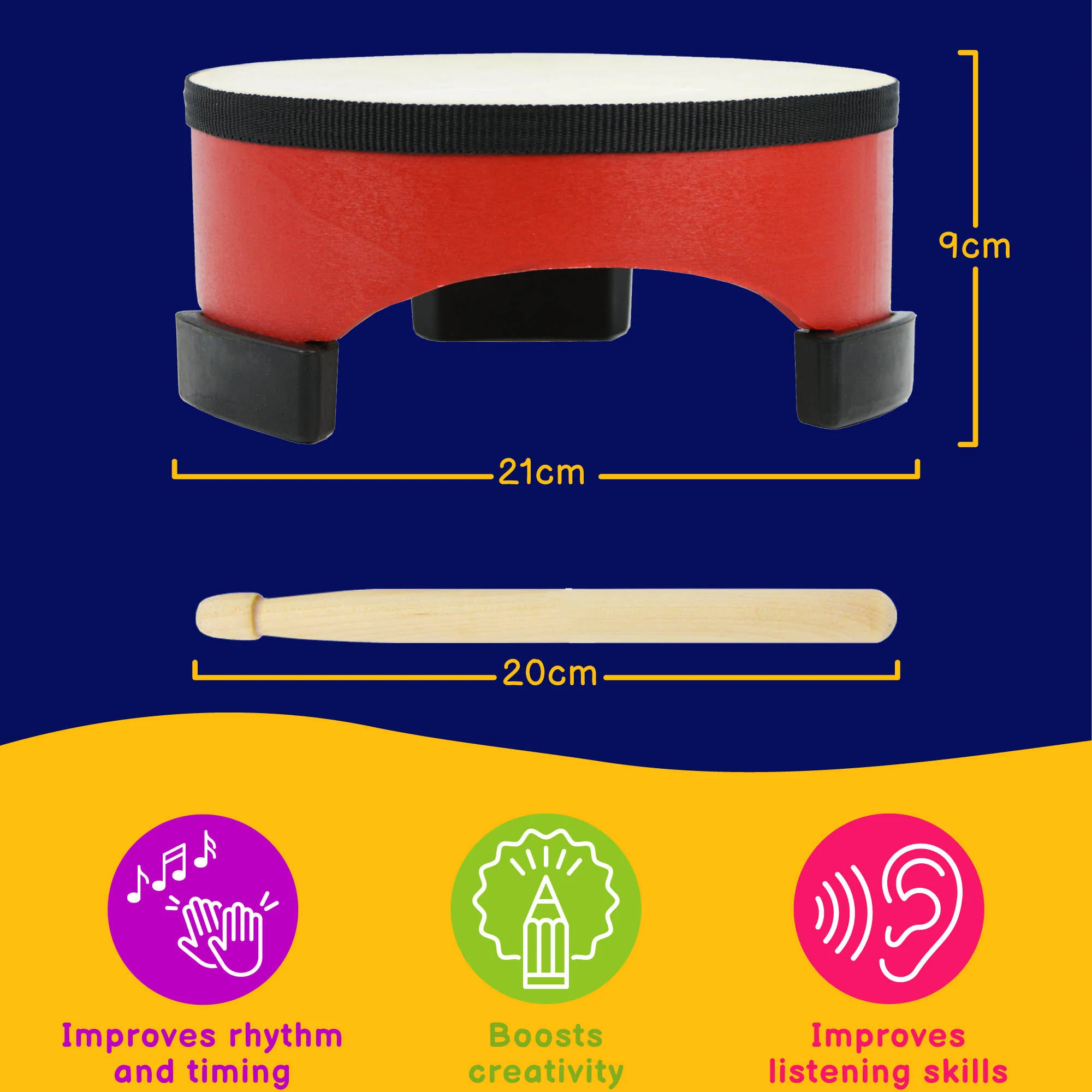 A-Star Floor Drum - 20cm - Image 3