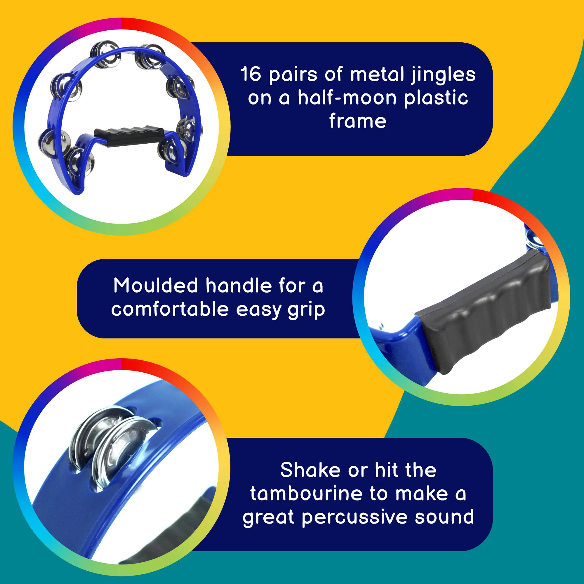A-Star Half Moon Tambourine - Image 17