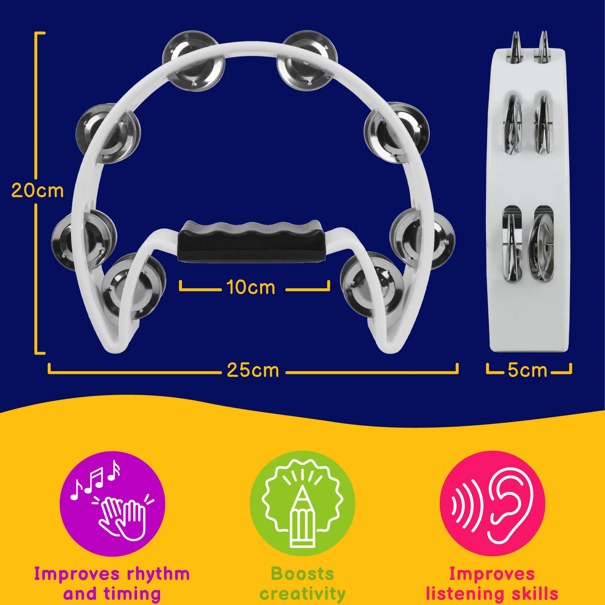 A-Star Half Moon Tambourine - Image 21