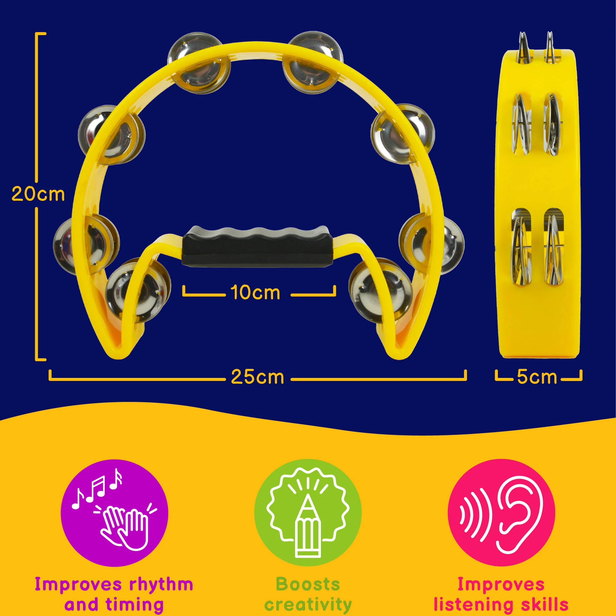A-Star Half Moon Tambourine - Image 26