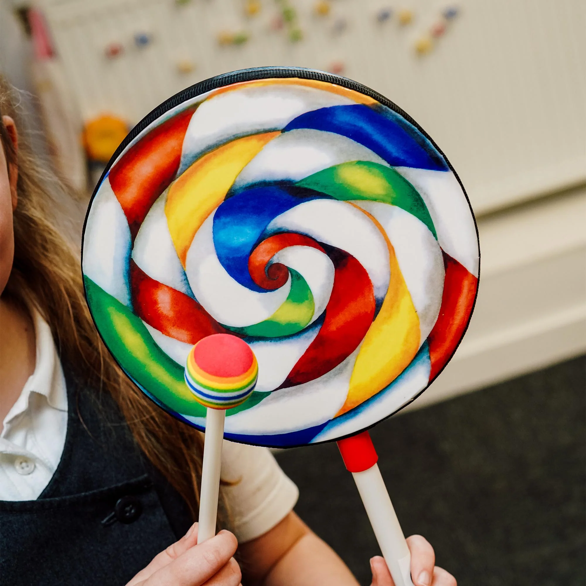 A-Star Lollipop Hand Drum with Beater - Image 5