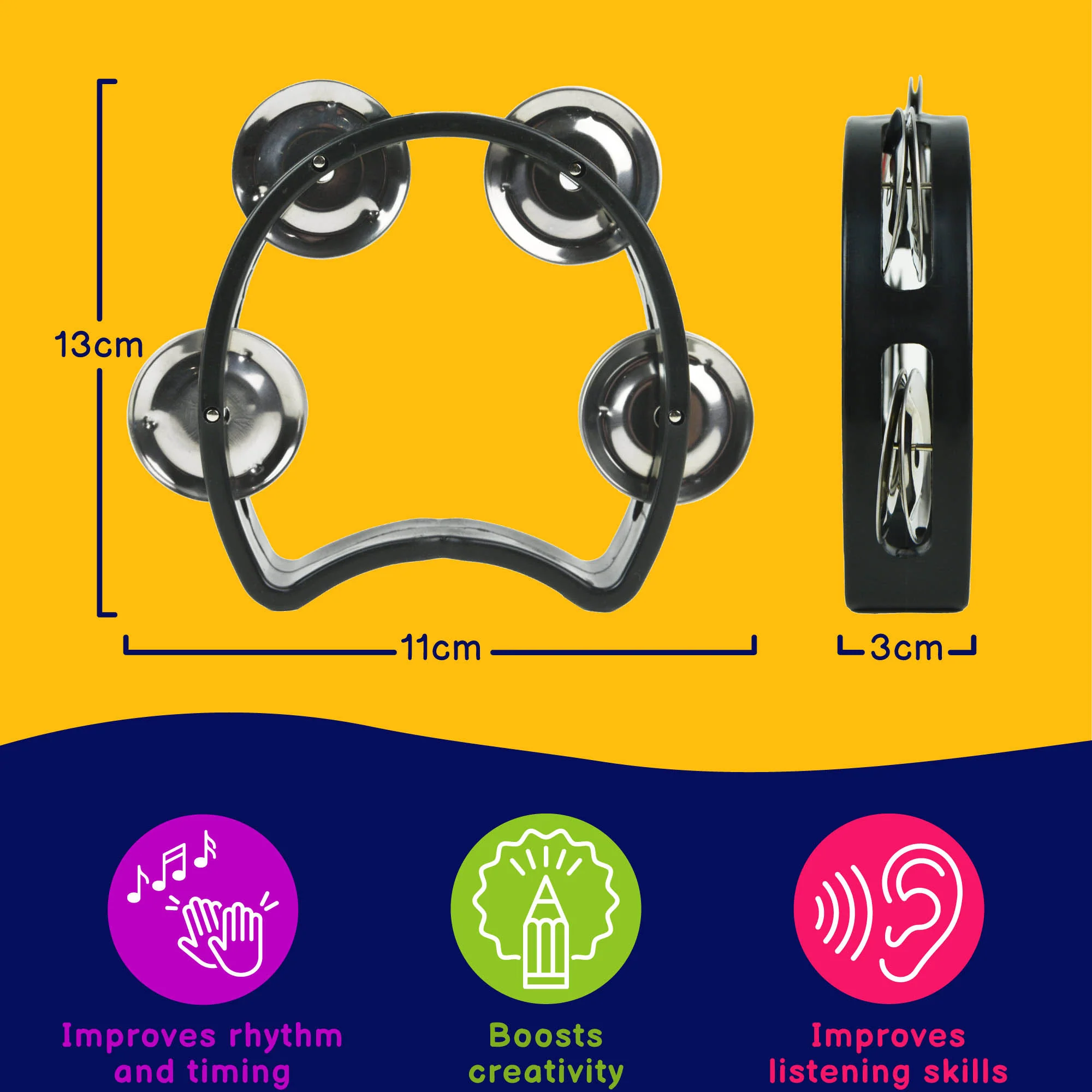 A-Star Mini Tambourine - Image 3