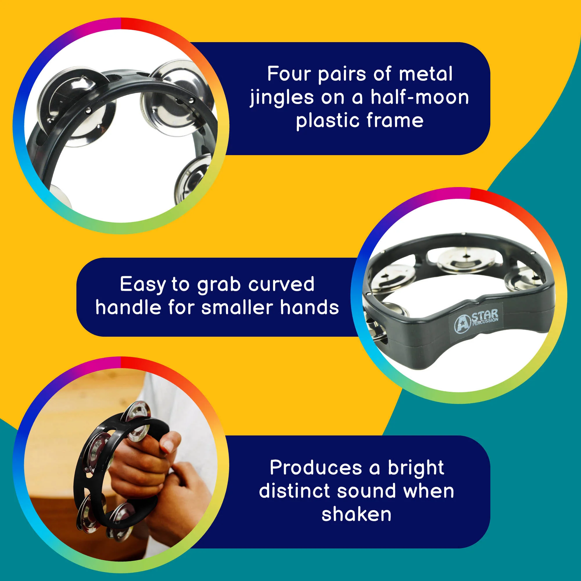A-Star Mini Tambourine - Image 4