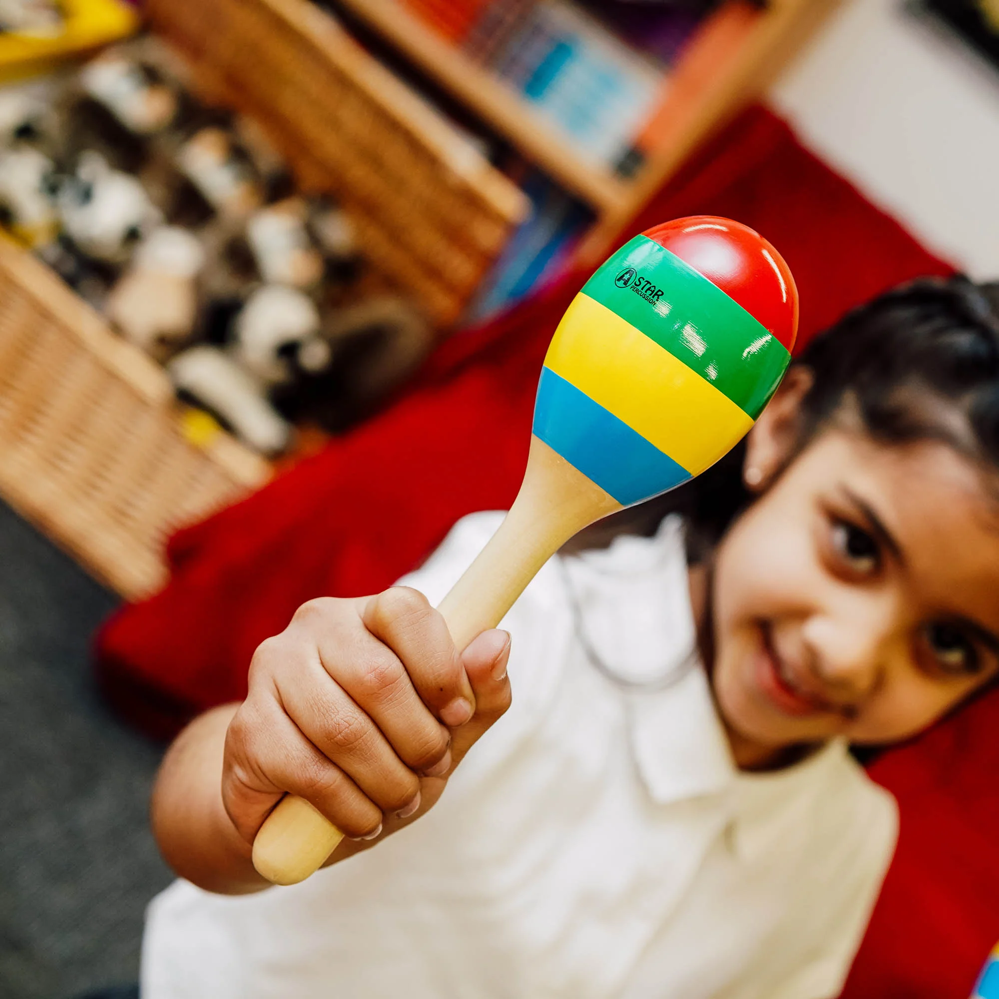 A-Star Multi Coloured Wooden Maracas - Image 4