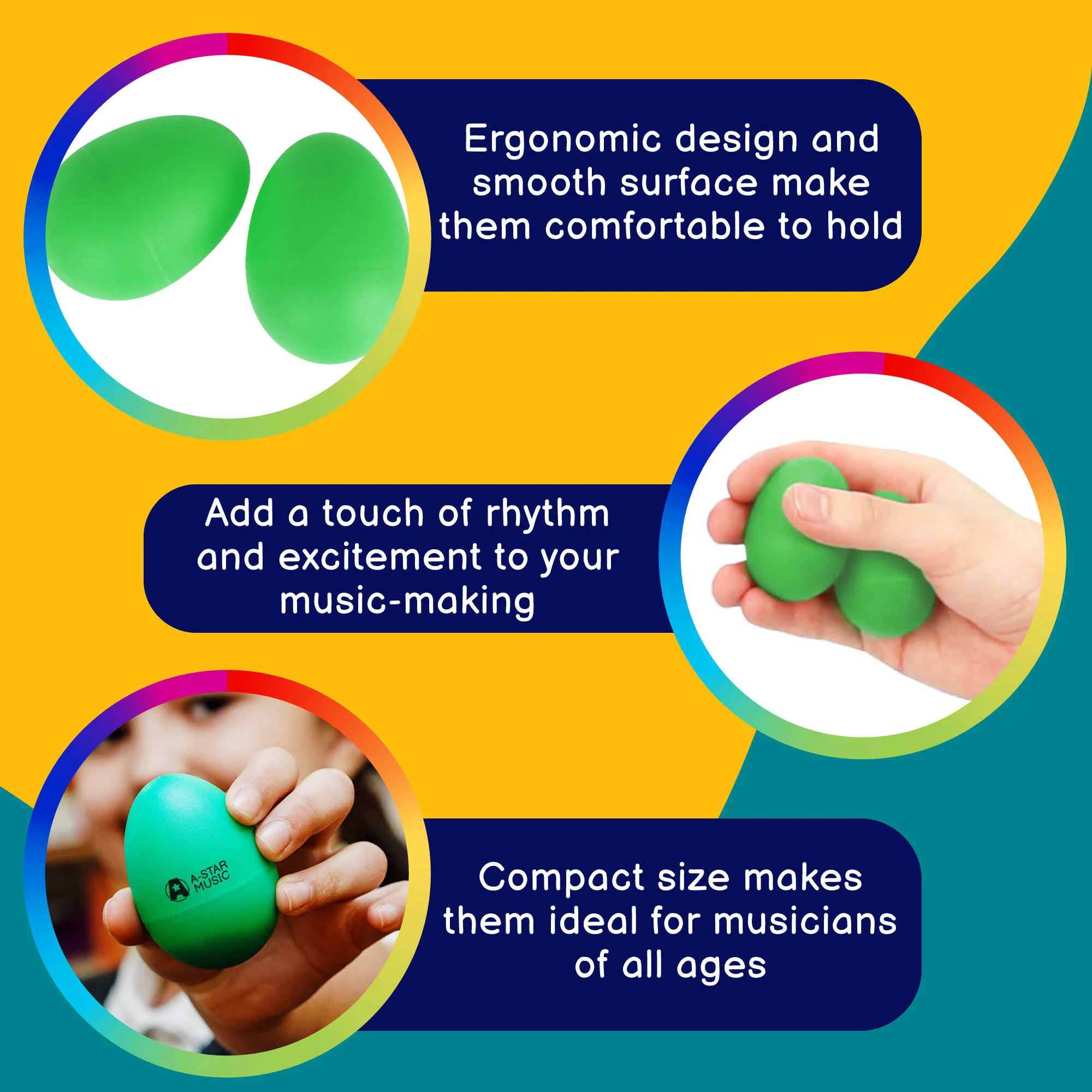 A-Star Pair of Egg Shakers - Image 13