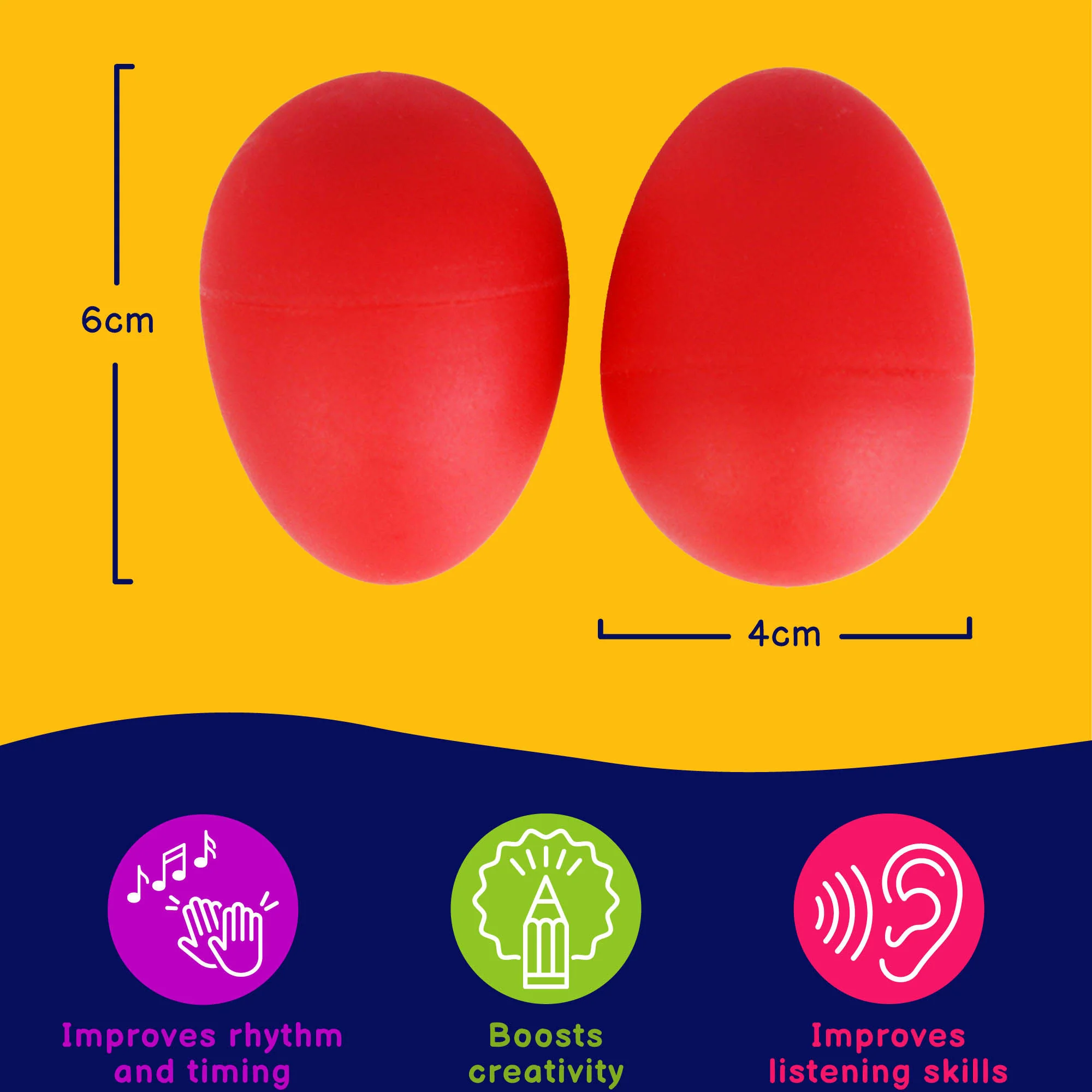 A-Star Pair of Egg Shakers - Image 3