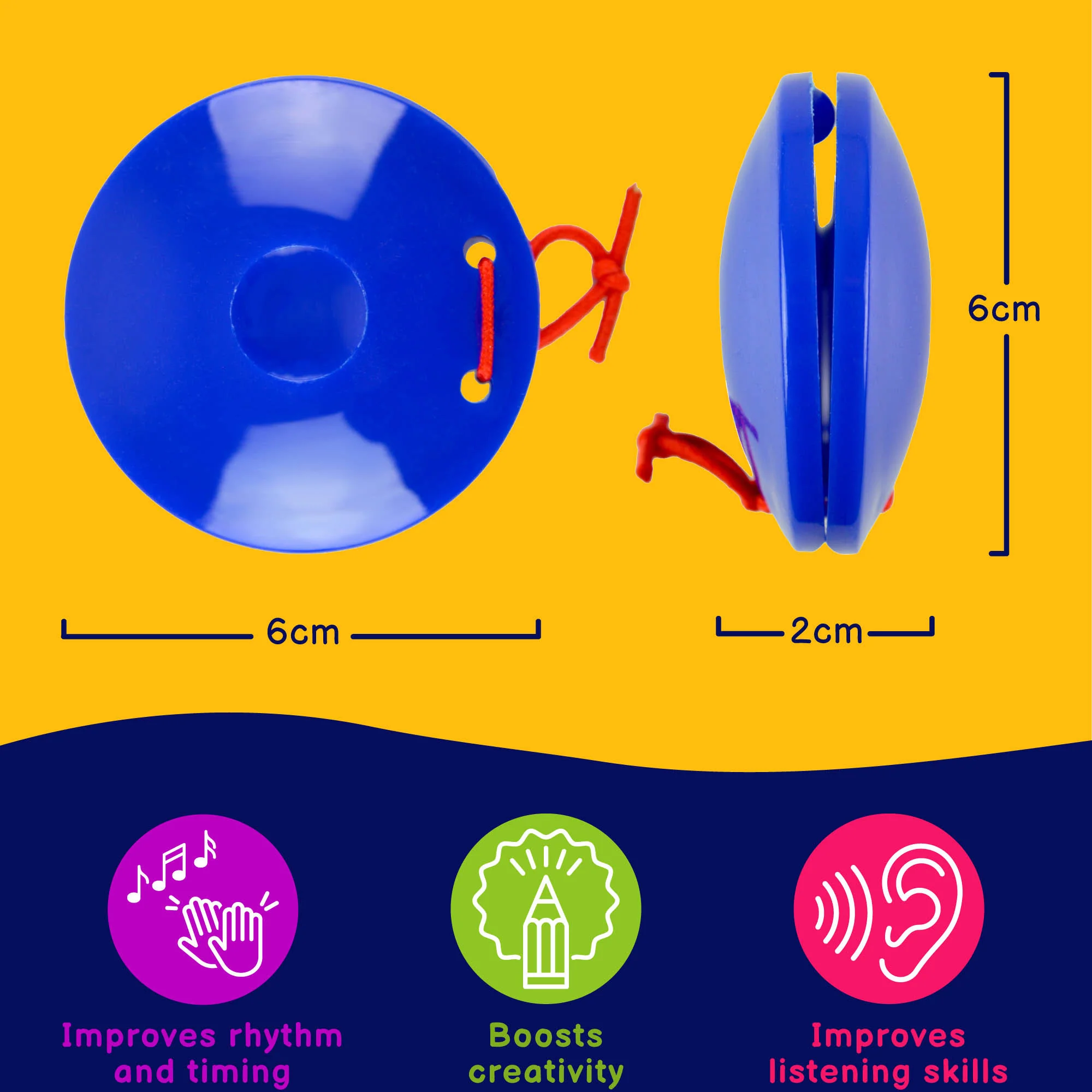 A-Star Plastic Finger Castanets - Image 4