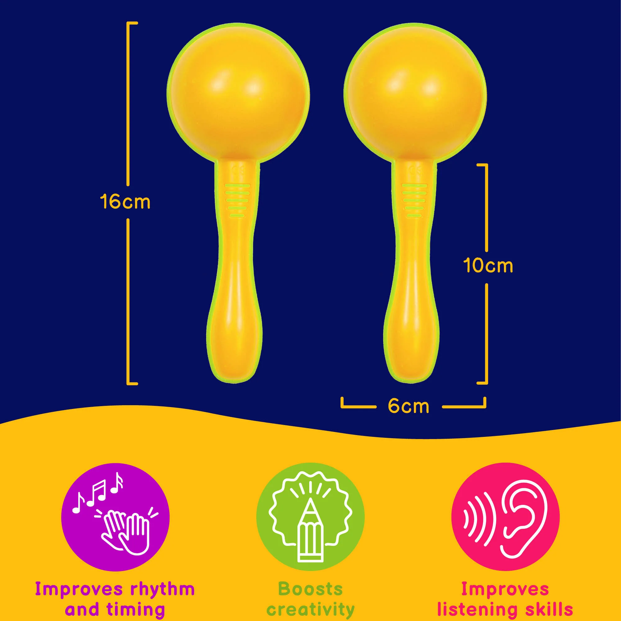 A-Star Plastic Maracas Small - Image 3