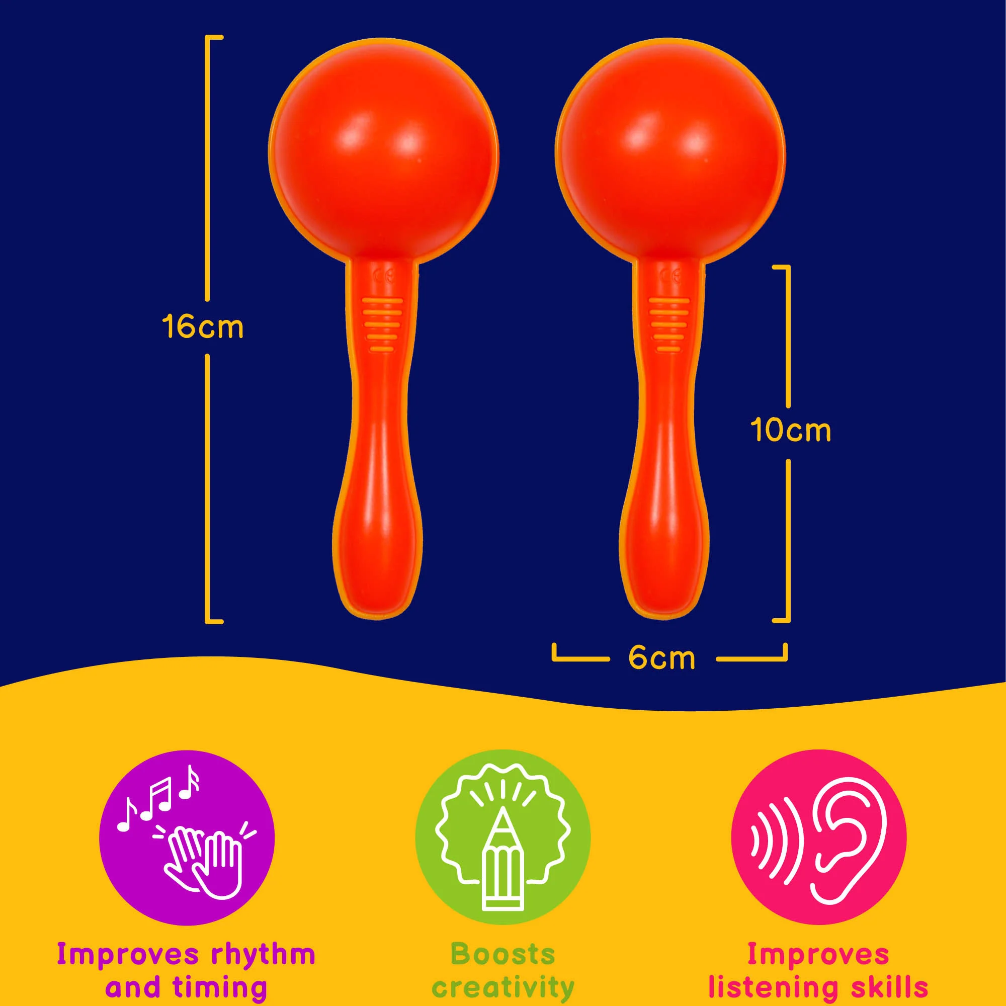 A-Star Plastic Maracas Small - Image 8