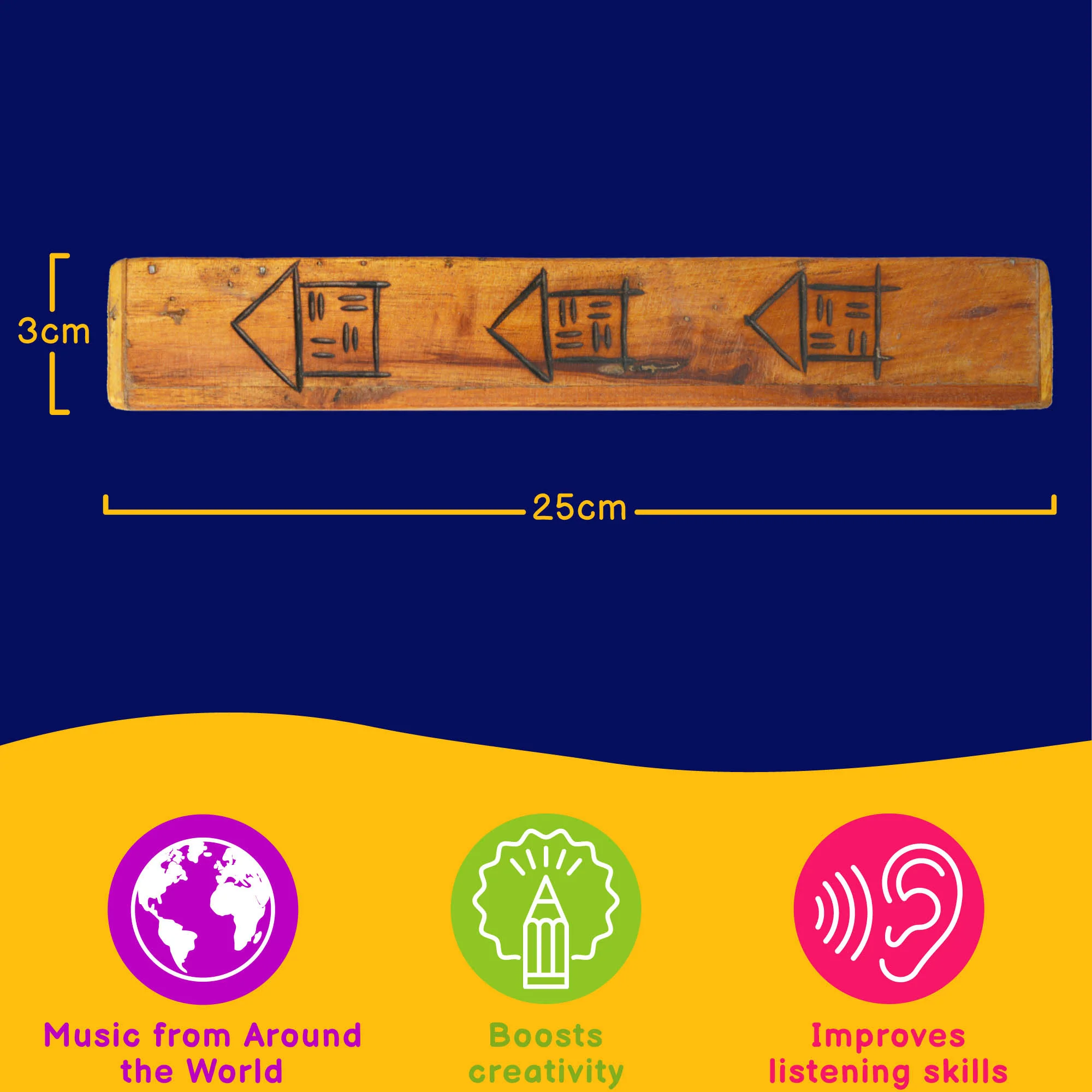 A-Star Rainstick Shaker Woodblock - Image 3