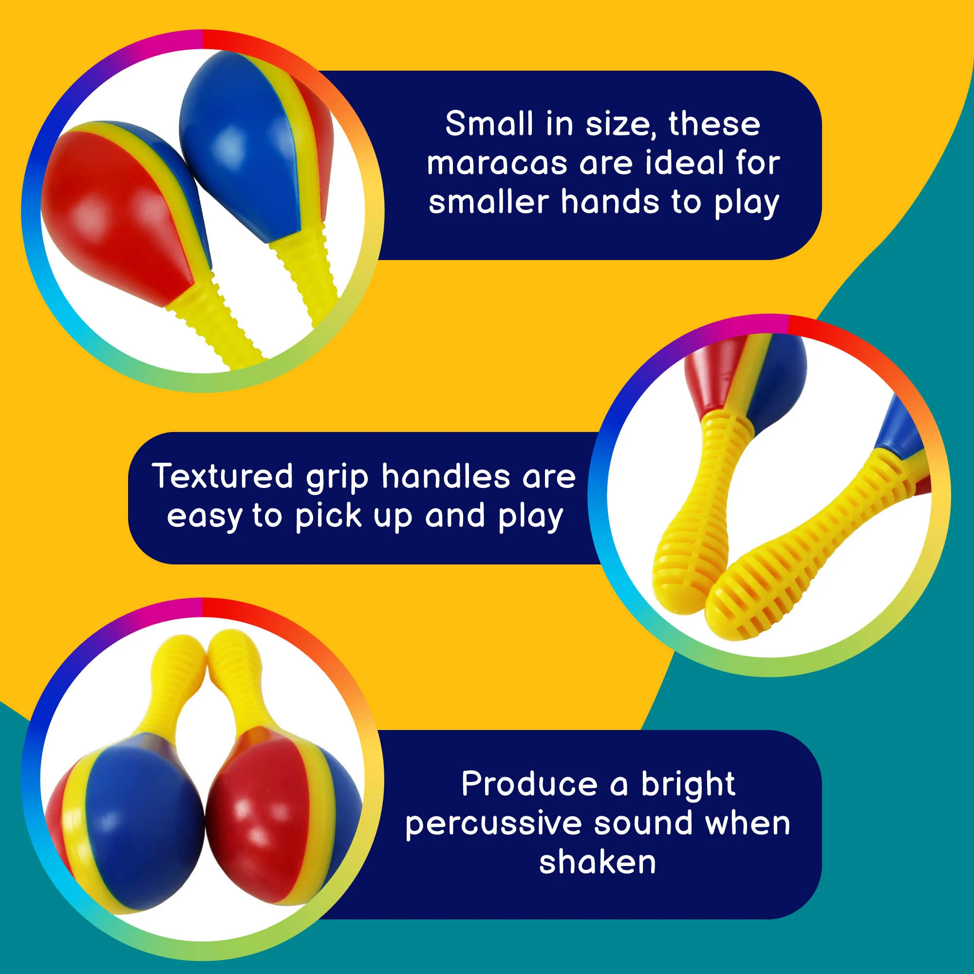 A-Star Small Hands Plastic Maracas - Pair - Image 3