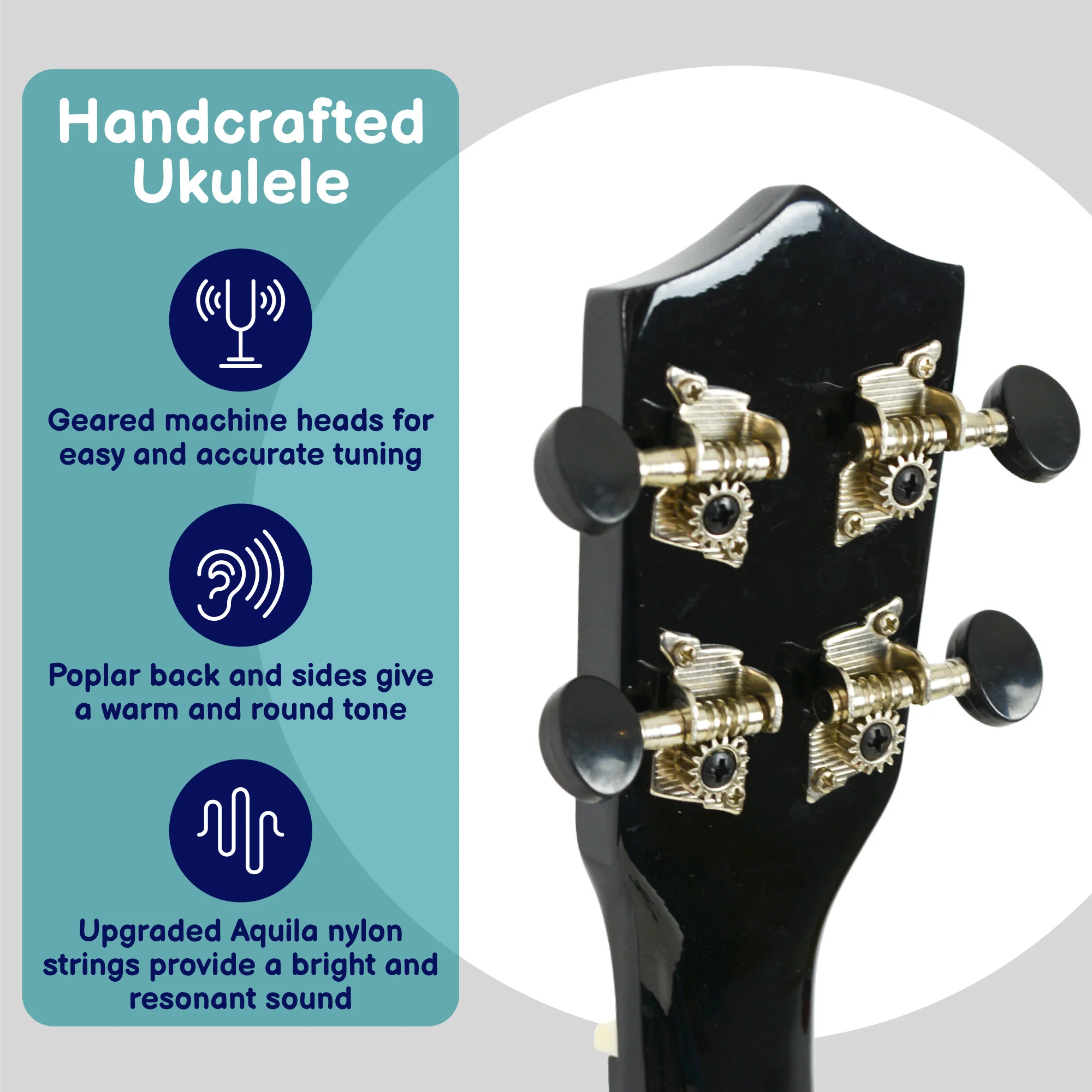 A-Star Soprano Ukulele Starter Pack with Bag, Stand, Tuner and Strings - Image 13