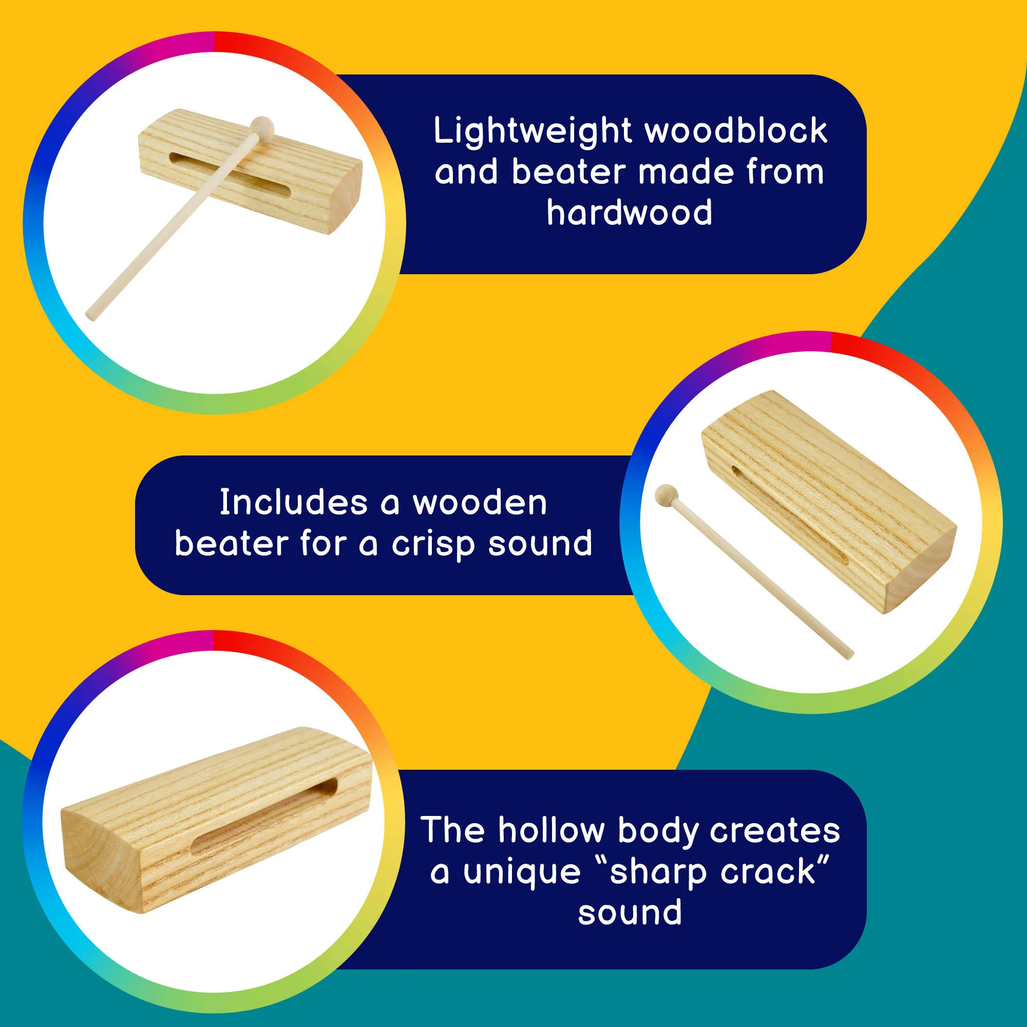 A-Star Wood Block with Beater - Image 2