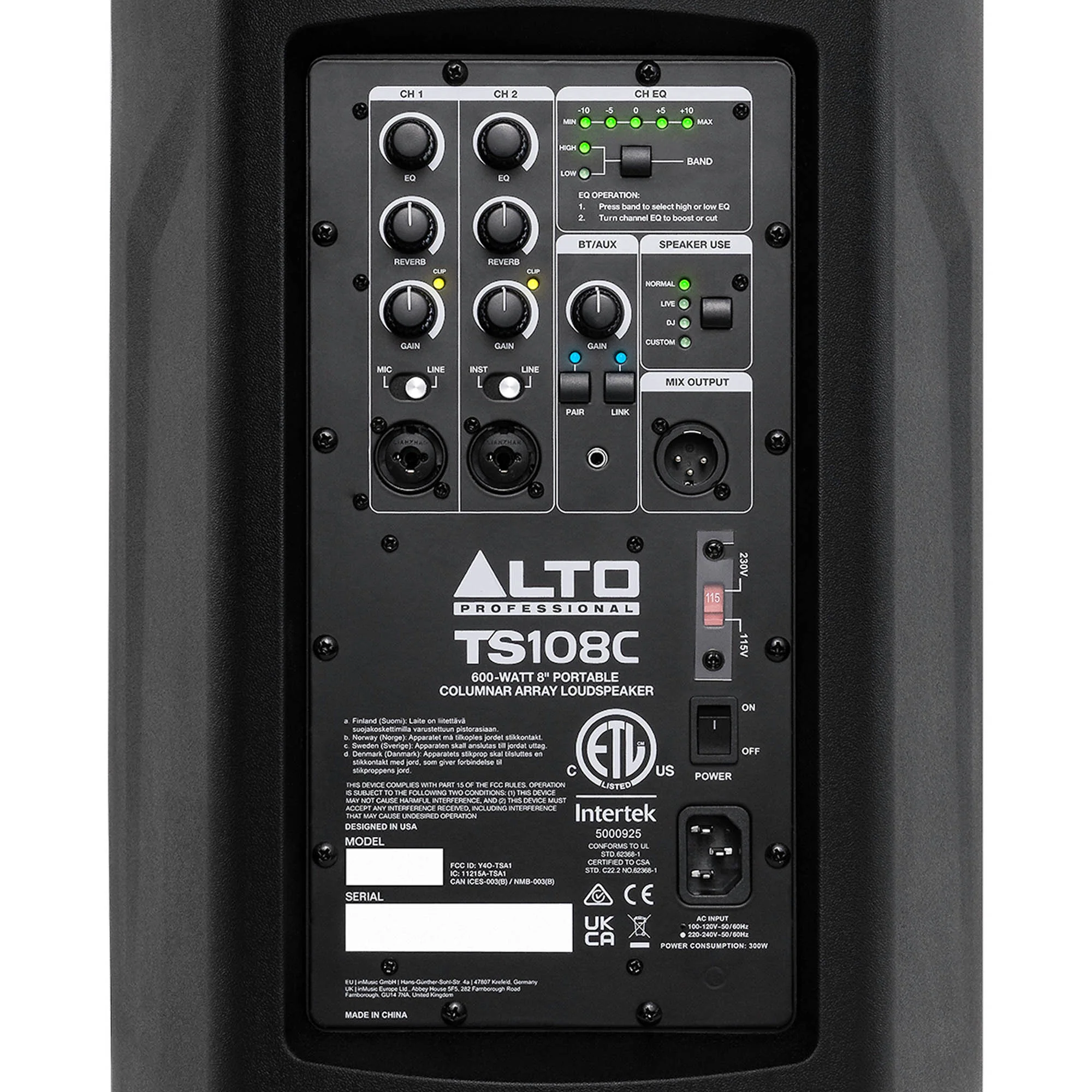 Alto Pro TS108C Portable Column Array PA Speaker - Image 5