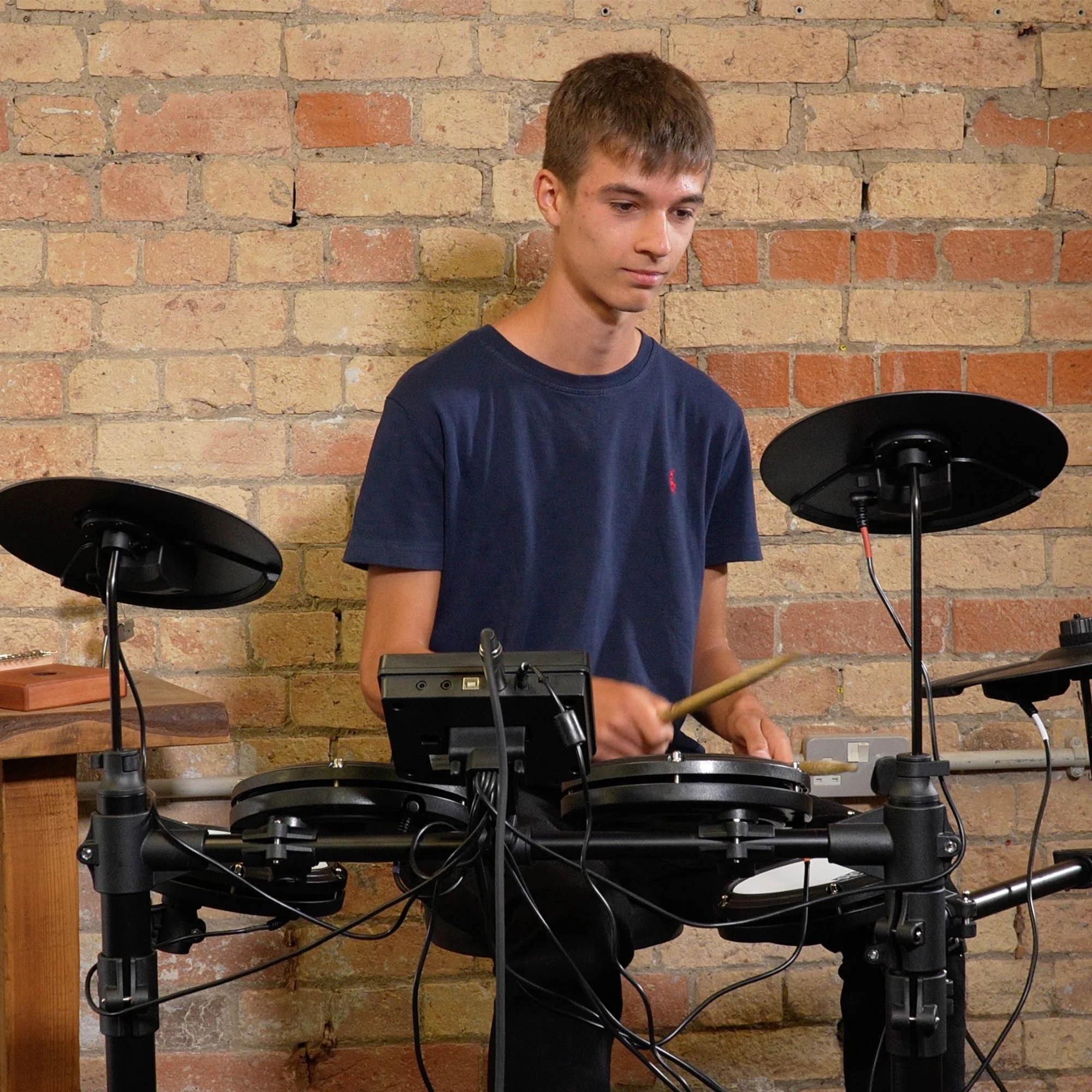 Axus AXK4 Electronic Drum Kit with Stool, Headphones and Sticks - Image 5