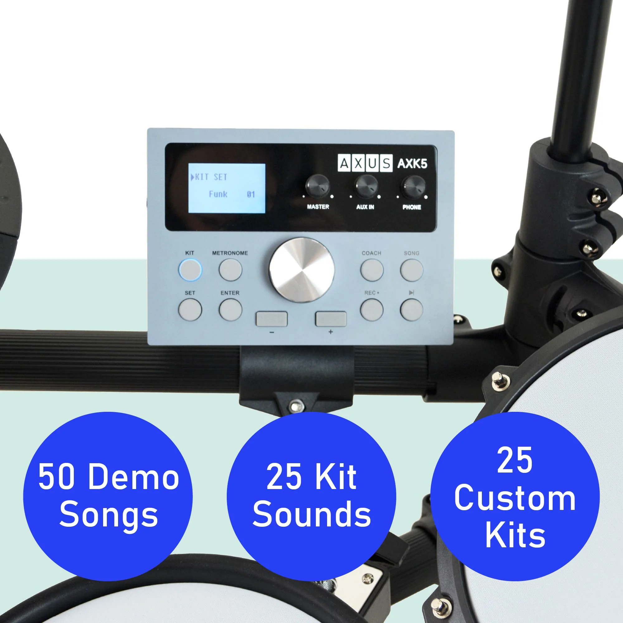 Axus AXK5 Electronic Mesh Head Drum Kit - Image 3