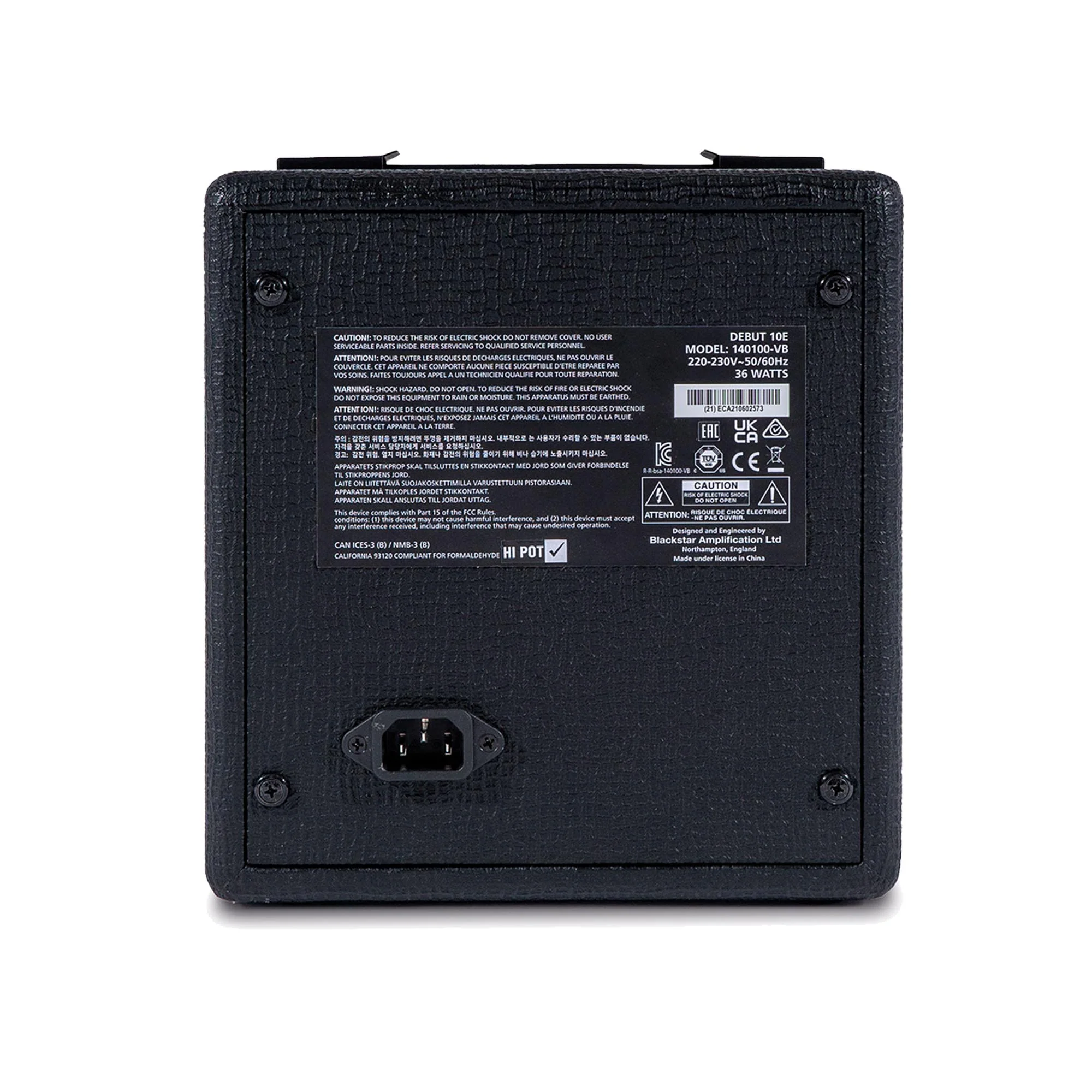 Blackstar Debut 10E Combo Guitar Amplifier Black - Image 5