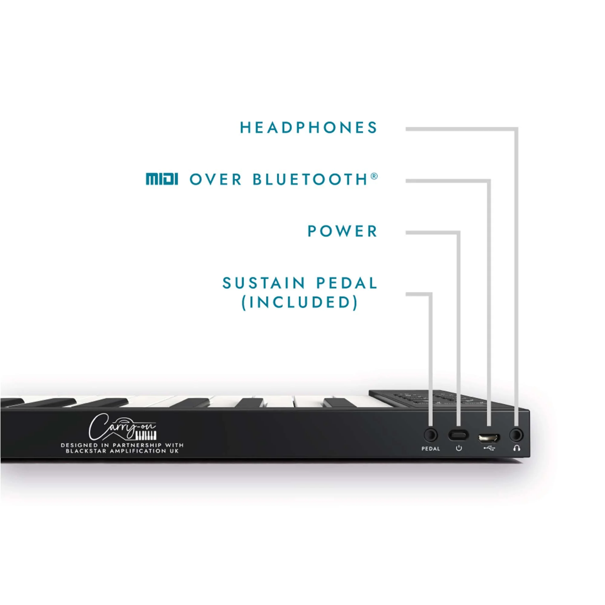 Carry-On 88 Key Touch Sensitive Folding Piano - Image 5