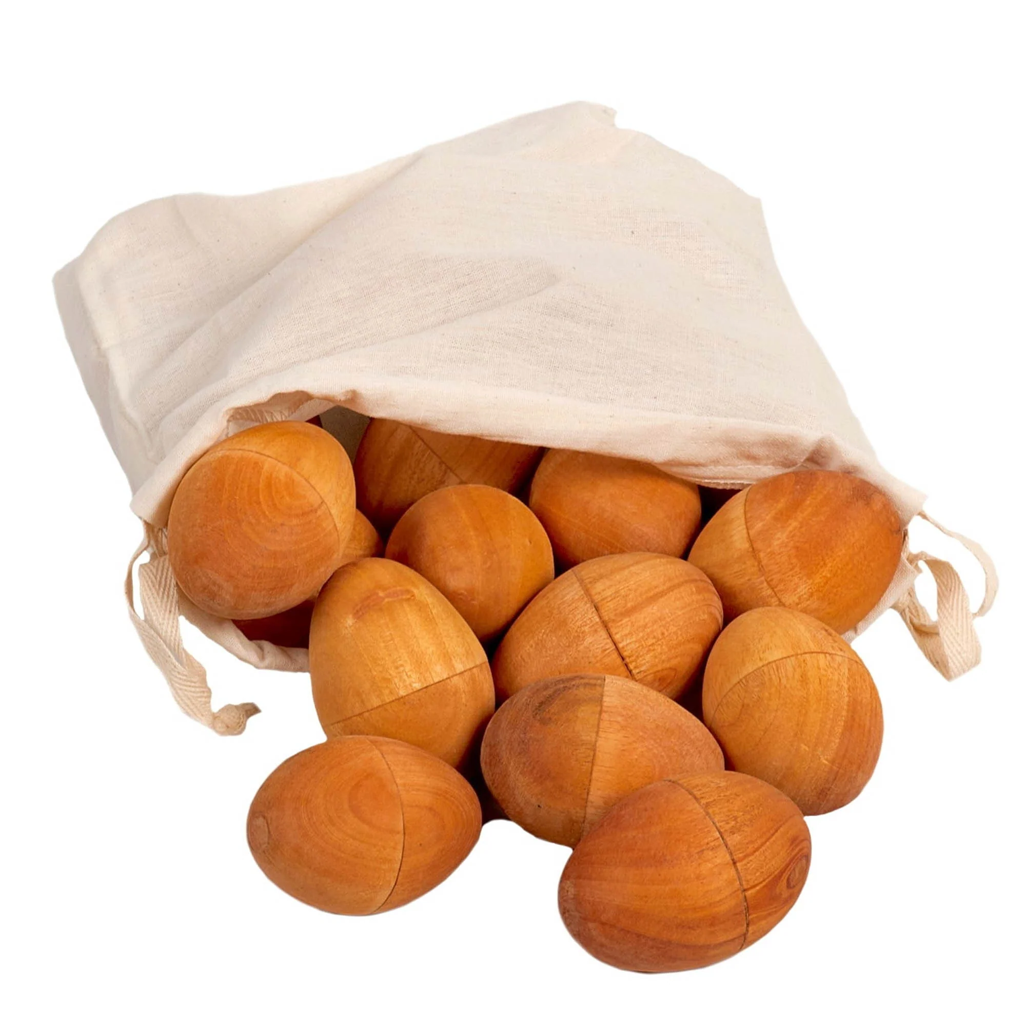 Egg Shakers - Natural Wood - Bag of 30 - Image 2