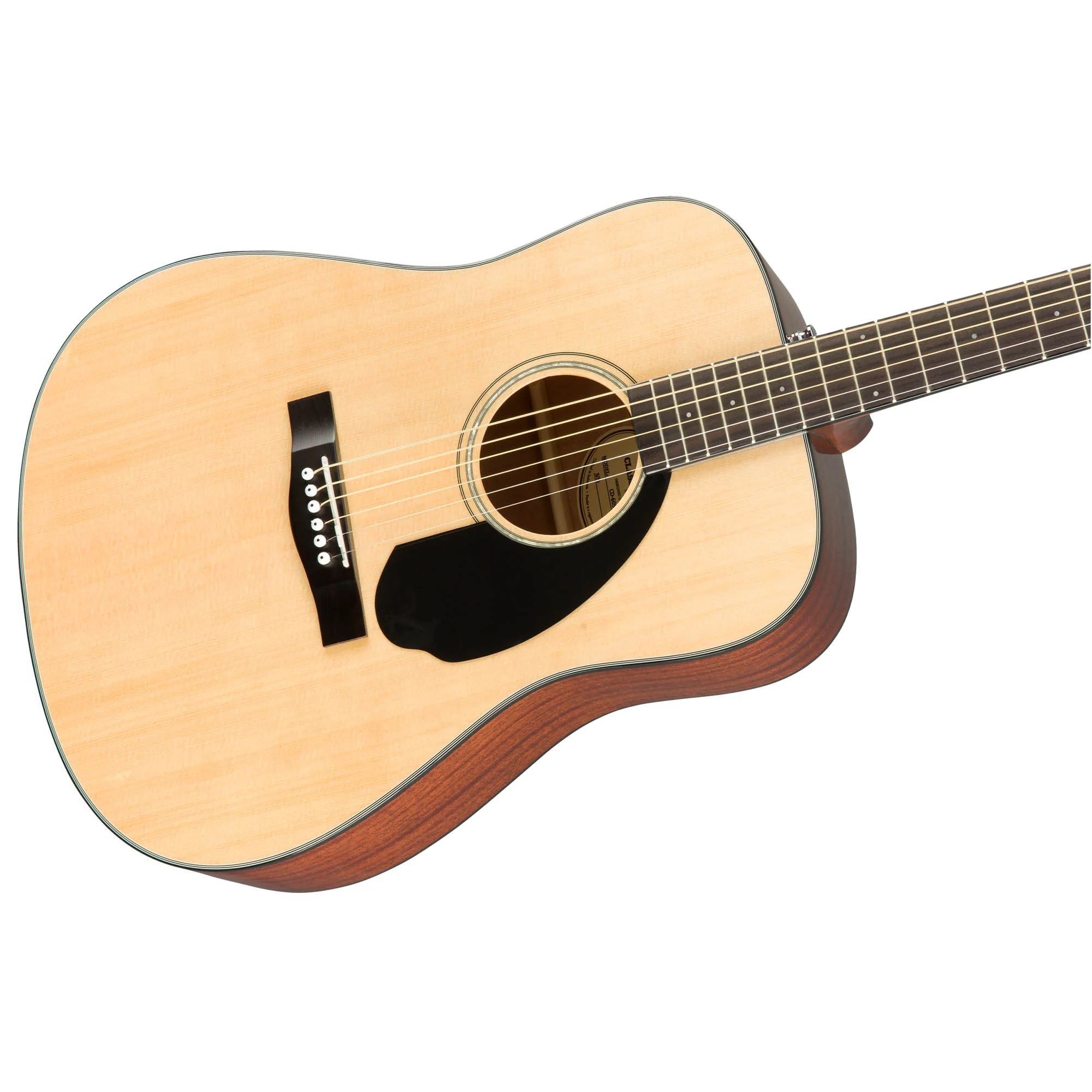 Fender CD-60S Dreadnought Acoustic Guitar - Image 4