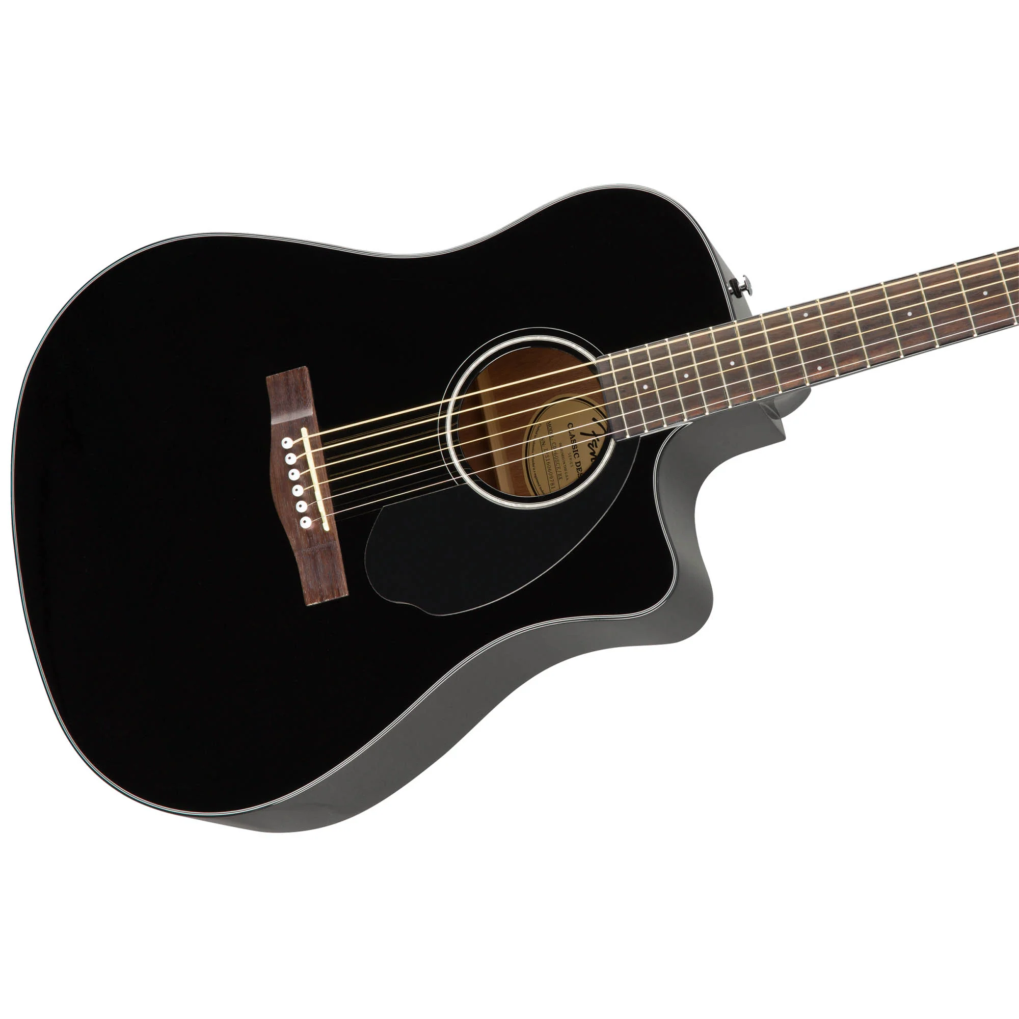 Fender CD-60SCE Dreadnought Electro-Acoustic Guitar - Image 4