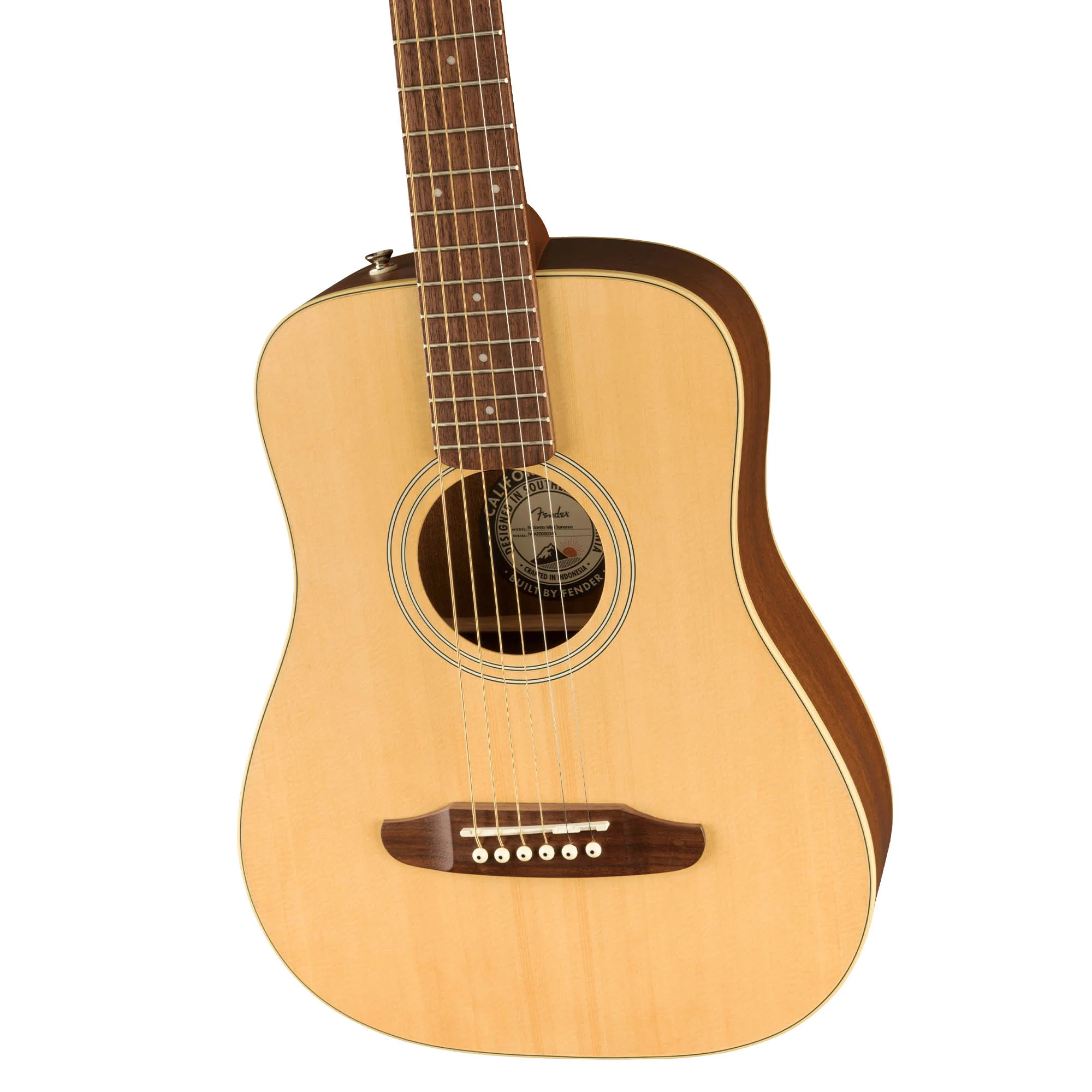 Fender Redondo Mini Guitar with Bag - Natural - Image 4