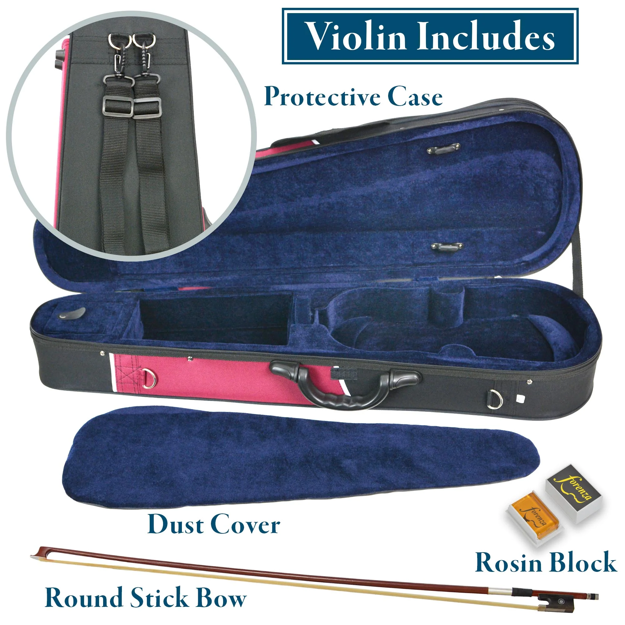 Forenza Prima 2 Violin Outfit - 1/4 size - Image 3